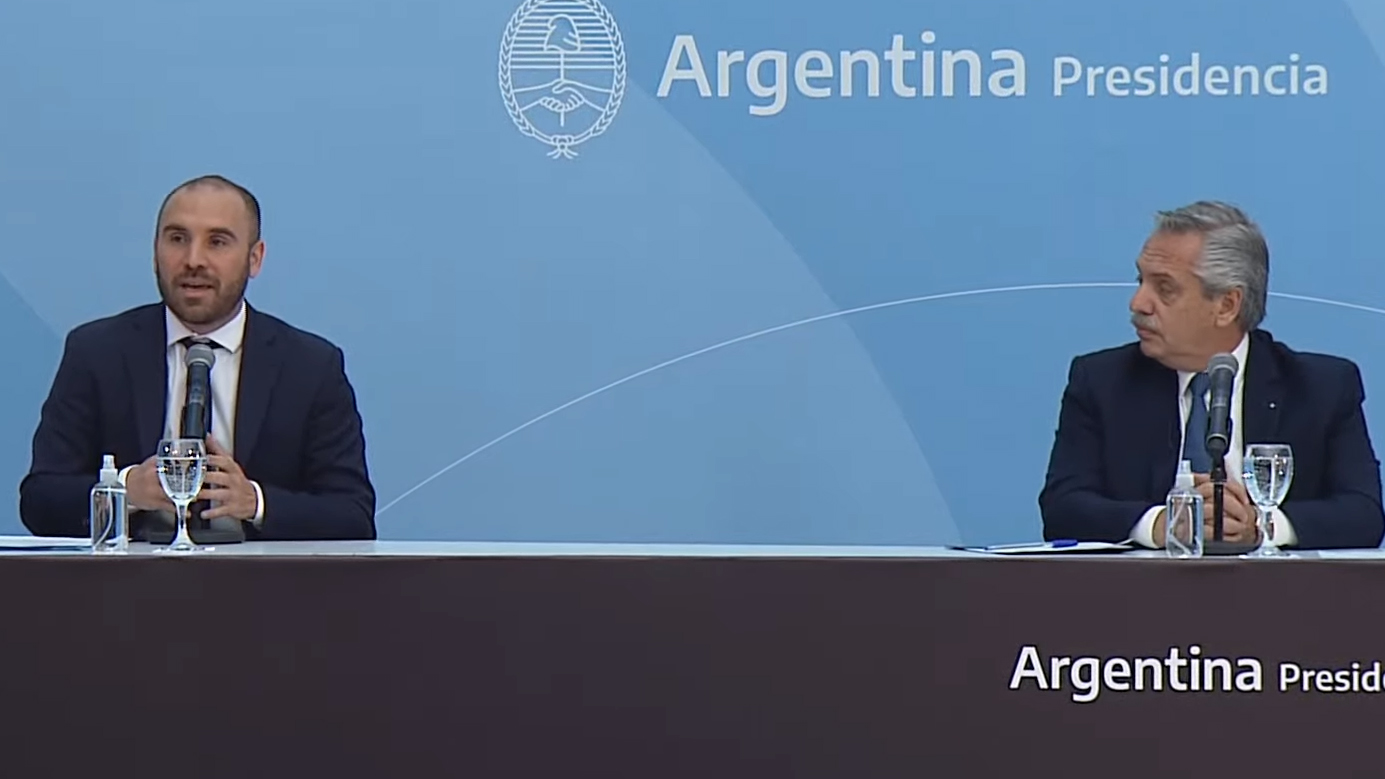 Martín Guzmán y Alberto Fernández
