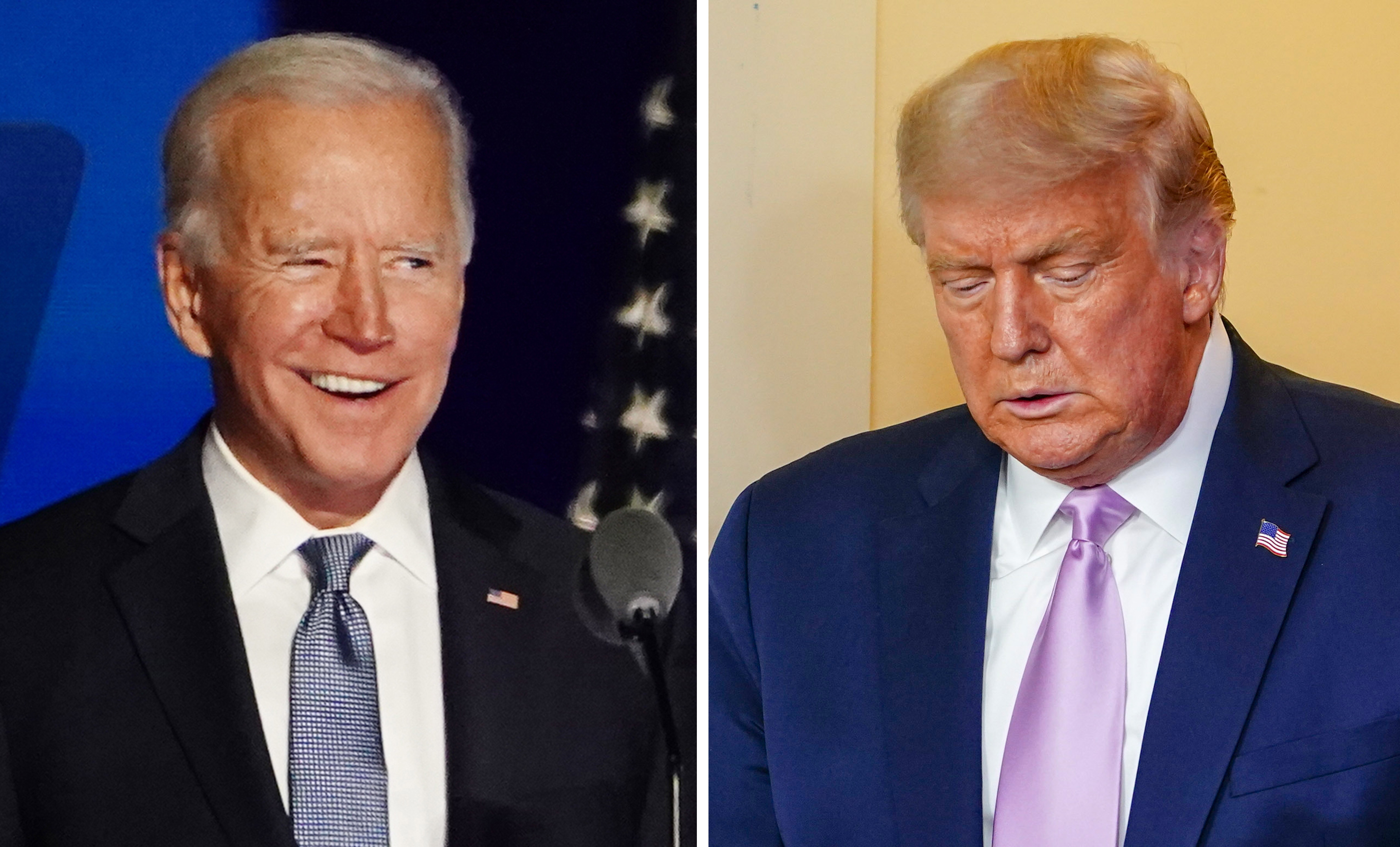 Joe Biden y Donald Trump. EFE/Jim Lo Scalzo/Archivo