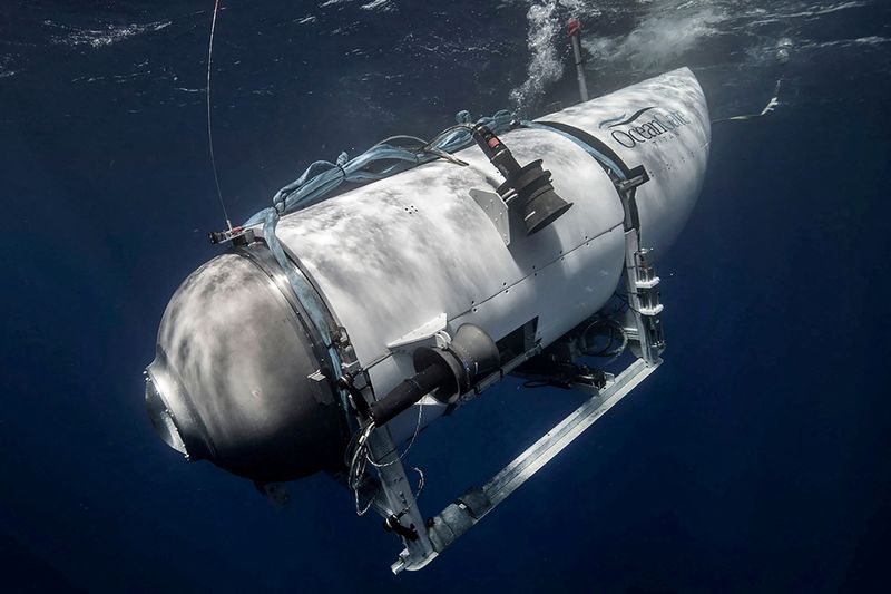 El sumergible Titan, operado por OceanGate Expeditions para explorar los restos del hundido SS Titanic (REUTERS)