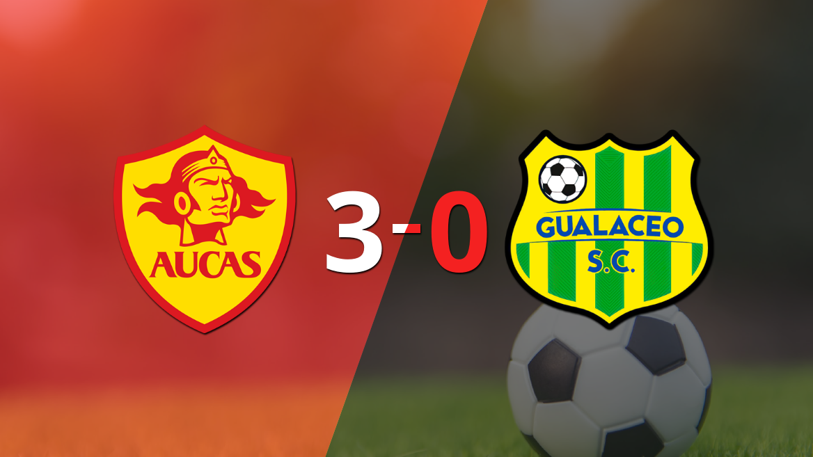 Aucas fue contundente y goleó 3-0 a Gualaceo