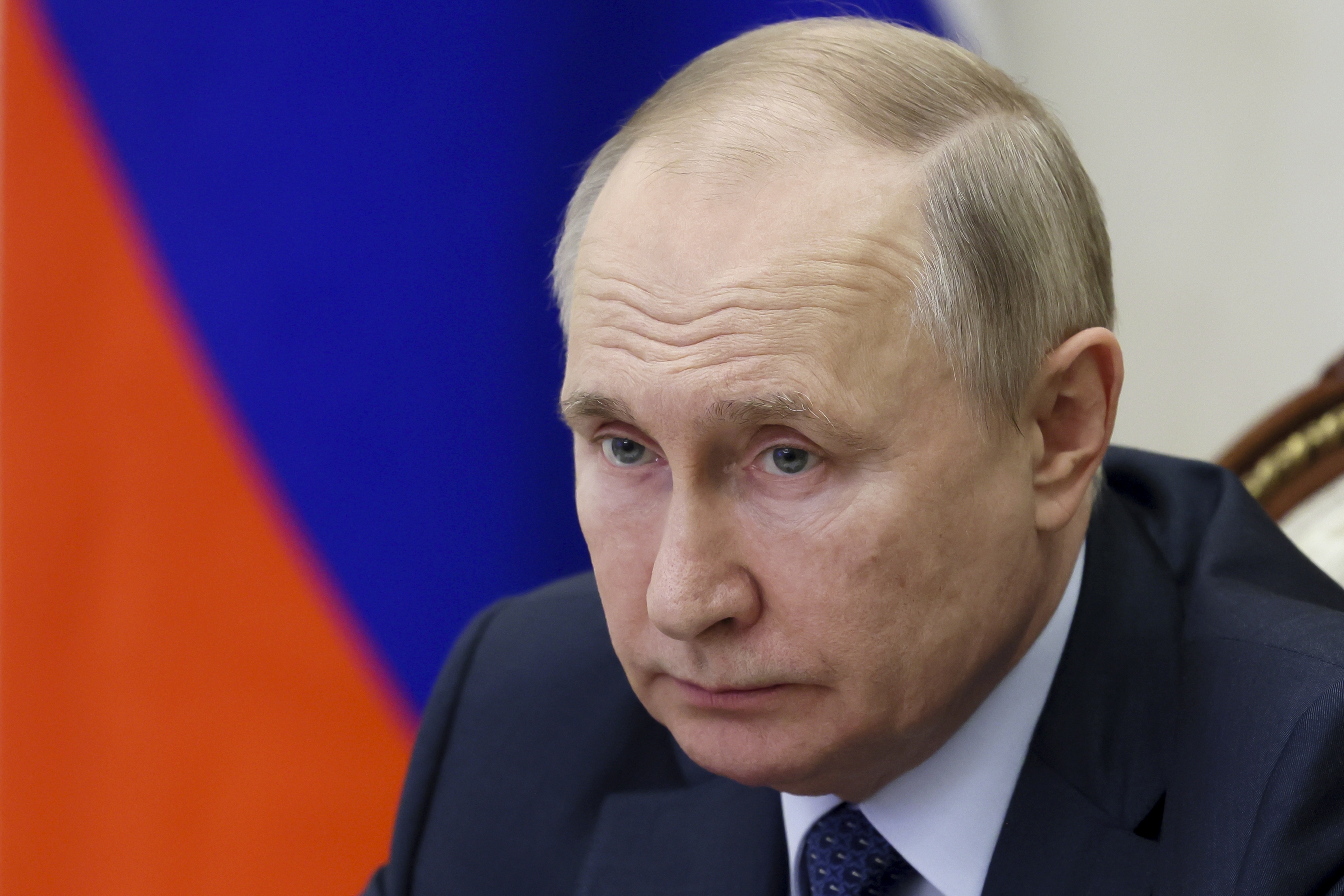 El presidente ruso Vladimir Putin . (Mikhail Metzel, Sputnik, Kremlin Pool Photo vía AP)