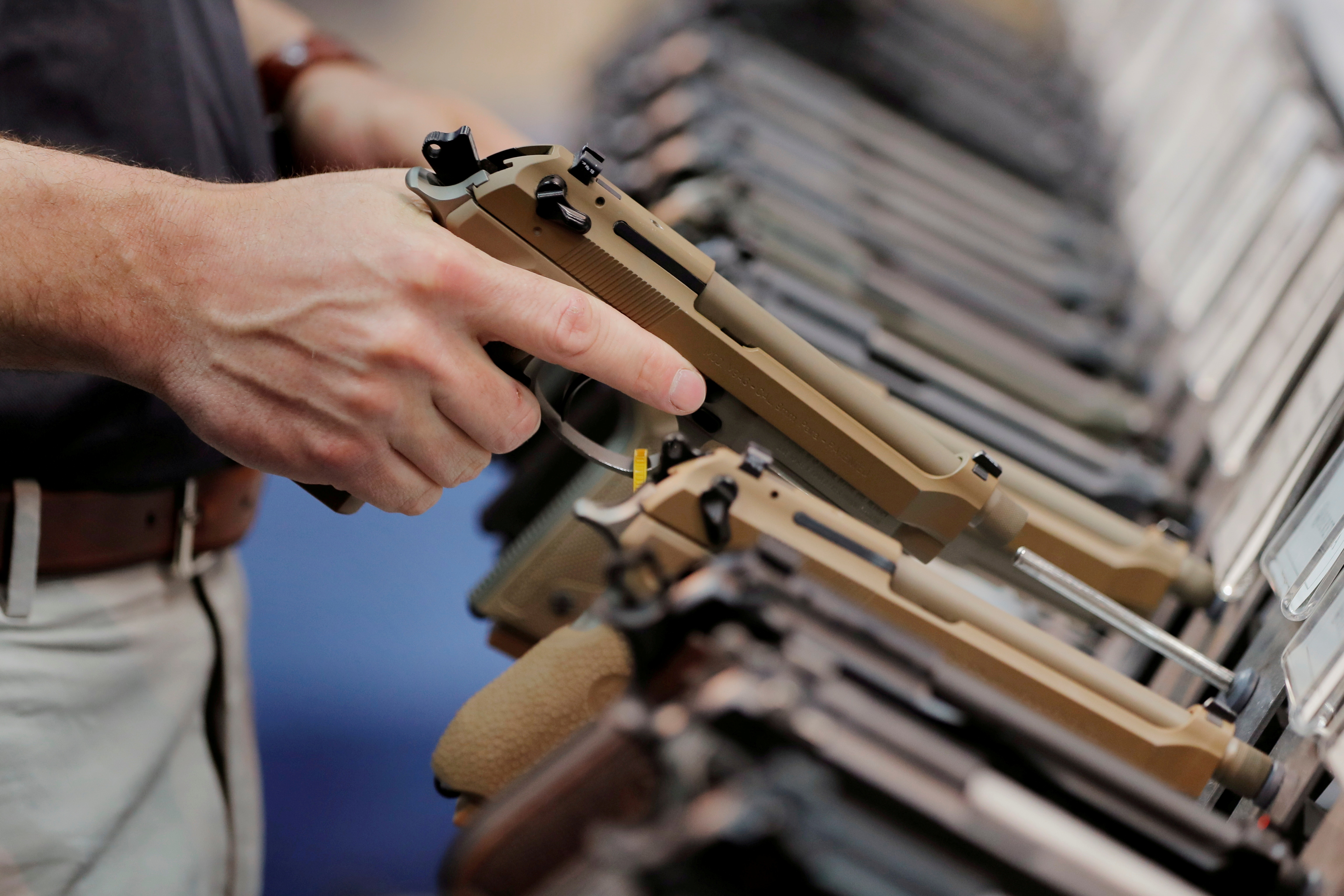 Imagen genérica de armas en EEUU (REUTERS/Lucas Jackson)