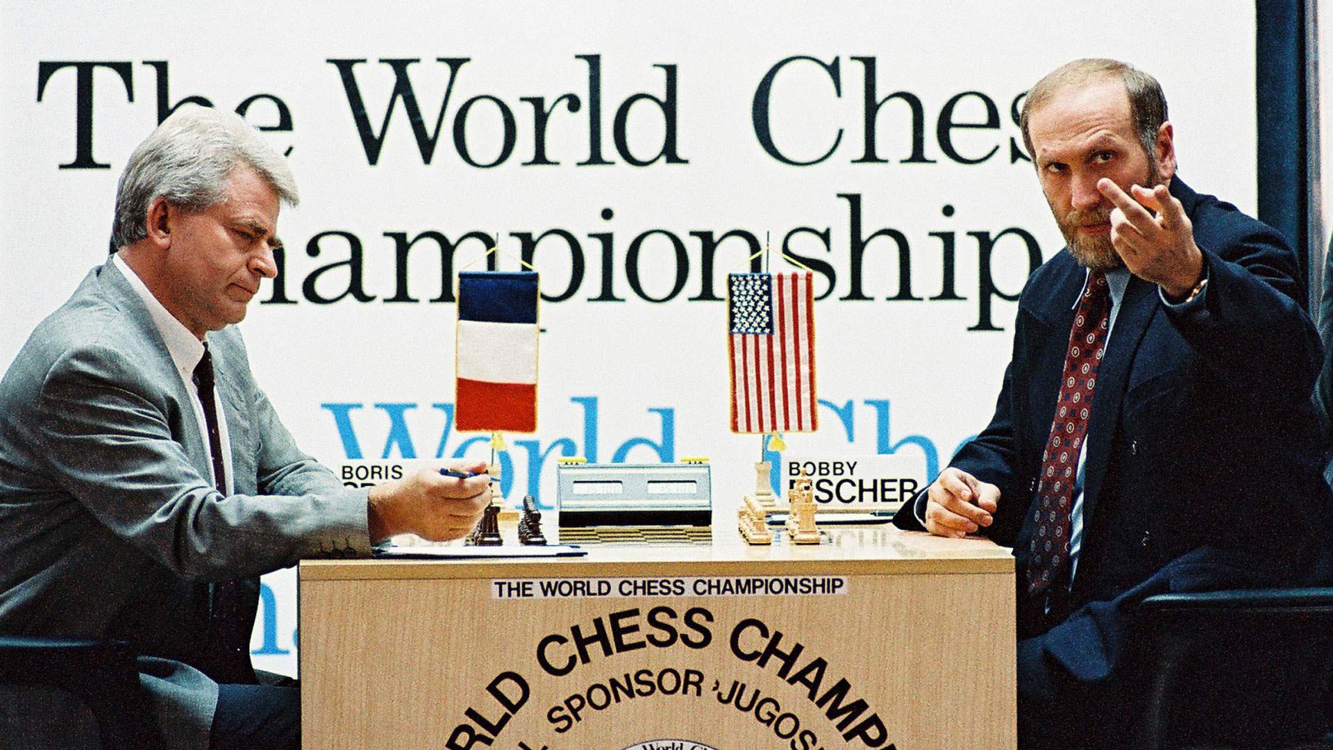 El reloj Fischer ideado por Bobby hizo su debut en el match oficioso que su dueño llevó a cabo con Spassky, en Sveti Stefan (Montenegro) en 1992.