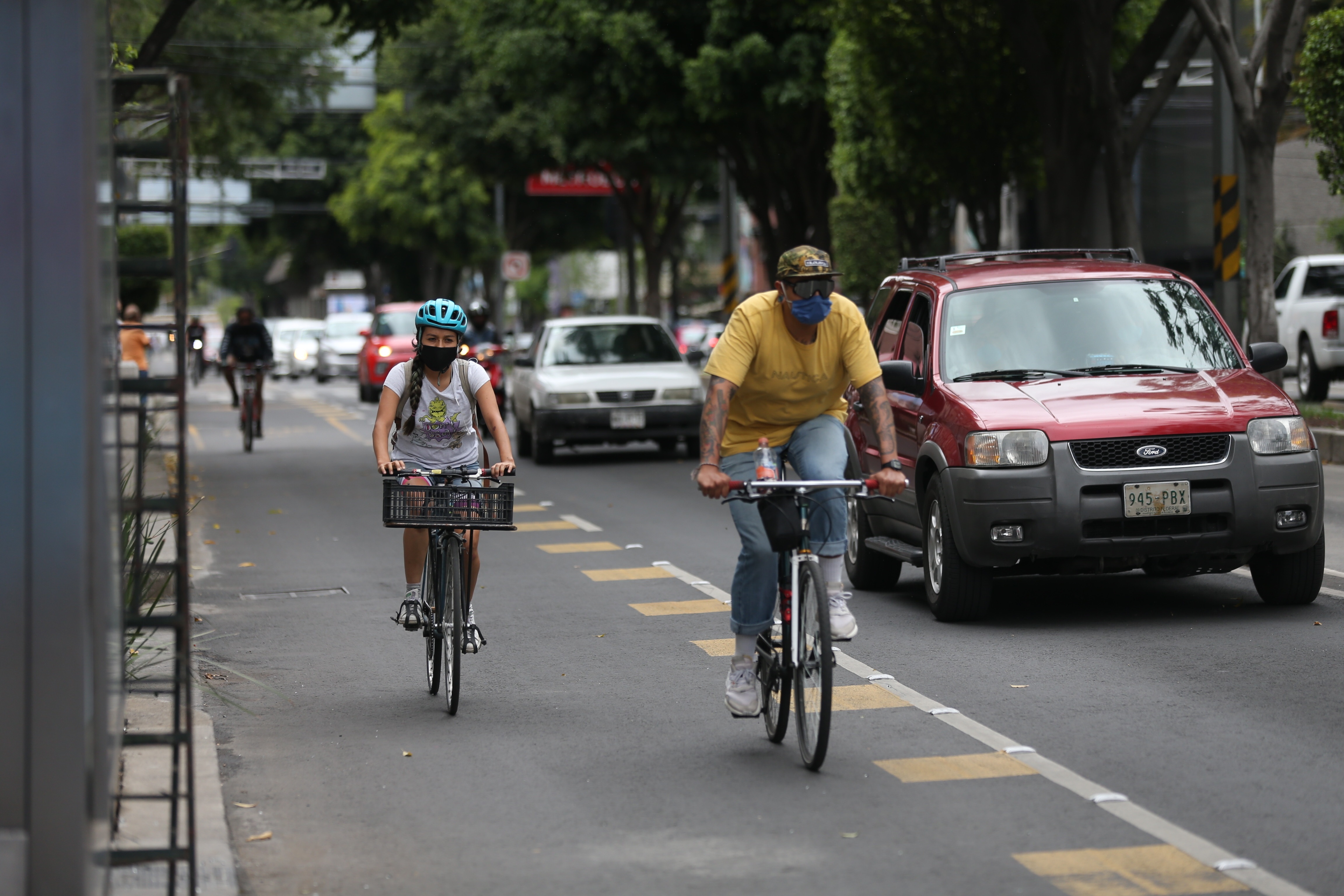 En Ciudad de México se armó una ciclovía y se potenció la movilidad en bicicleta, entre otros cambios/Archivo