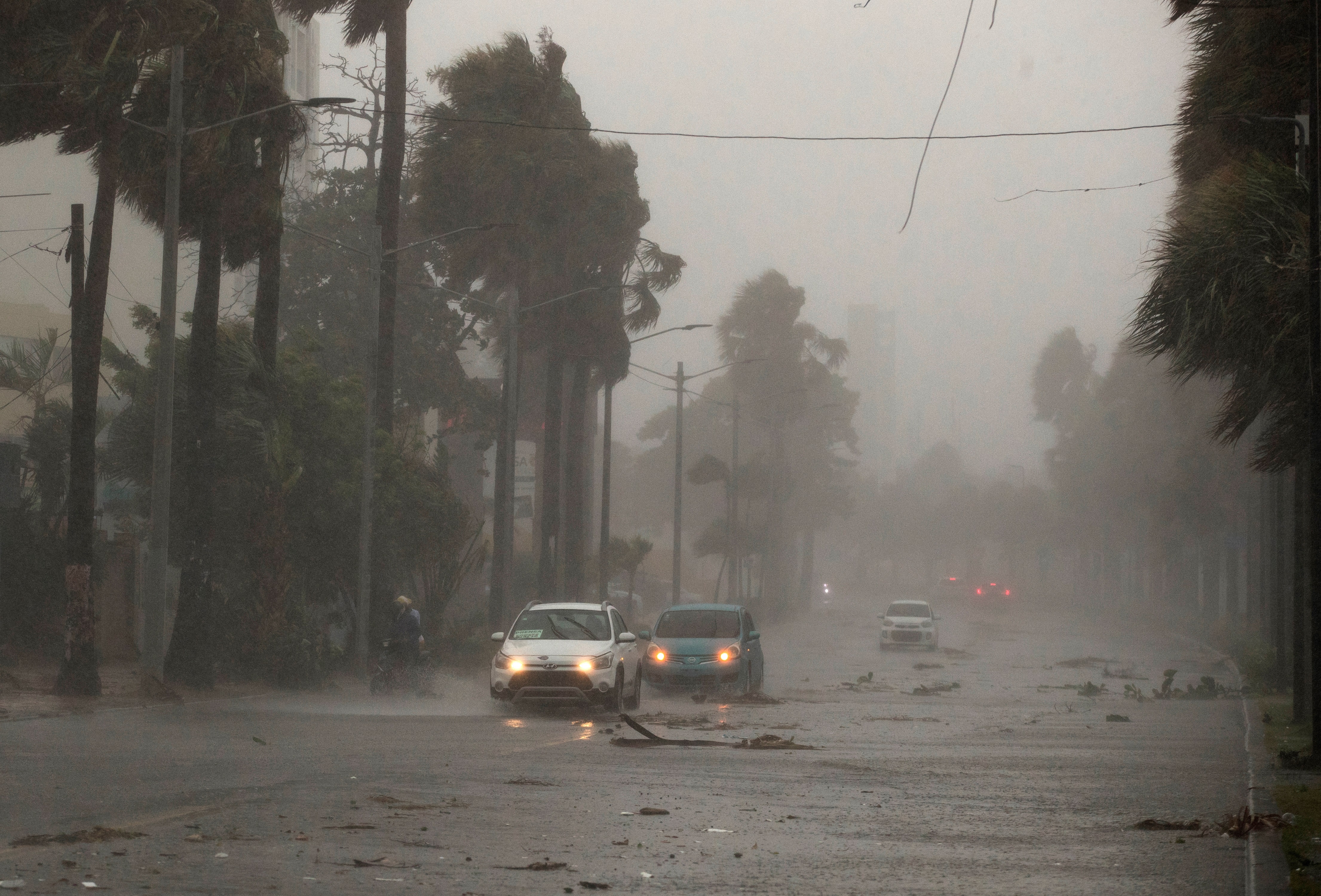 Vista de uuna intensa lluvia durante el paso de una tormenta tropical, en una fotografía de archivo. EFE/ Orlando Barría

