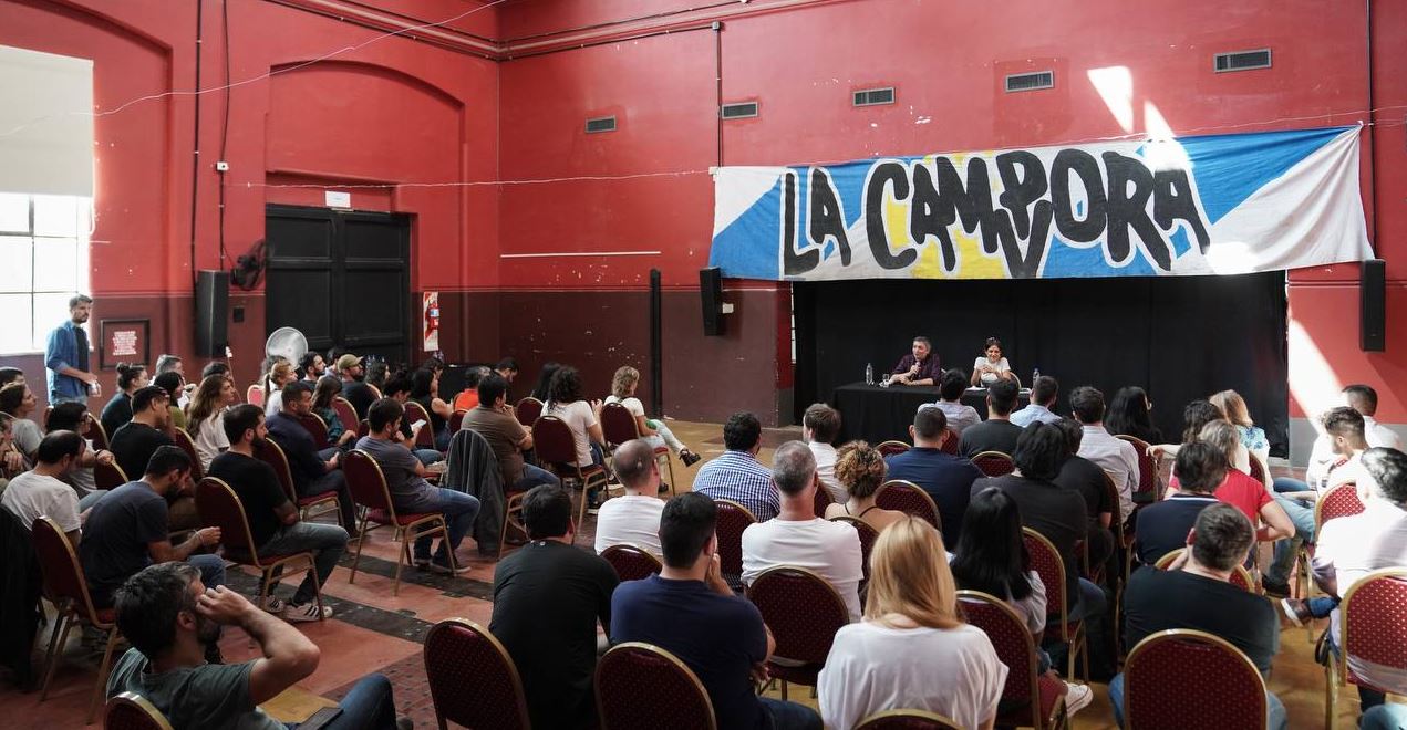 El plenario en el que Lucía Cámpora asumió como nueva secretaria general de La Cámpora, en reemplazo de Andrés "Cuervo" Larroque
