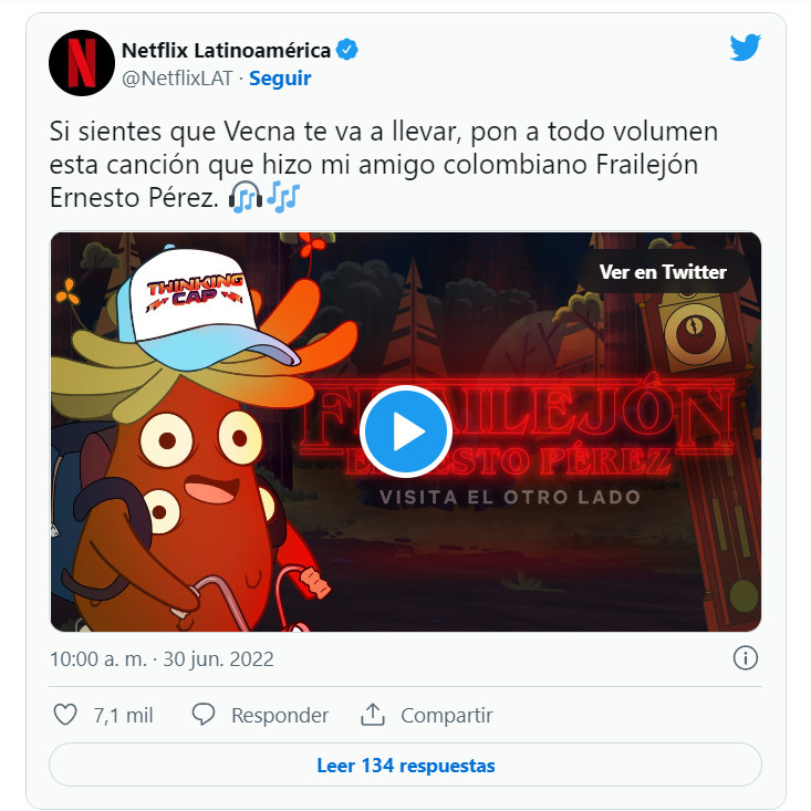 Netflix y Frailejón Ernesto Pérez sobre 'Stranger Things'