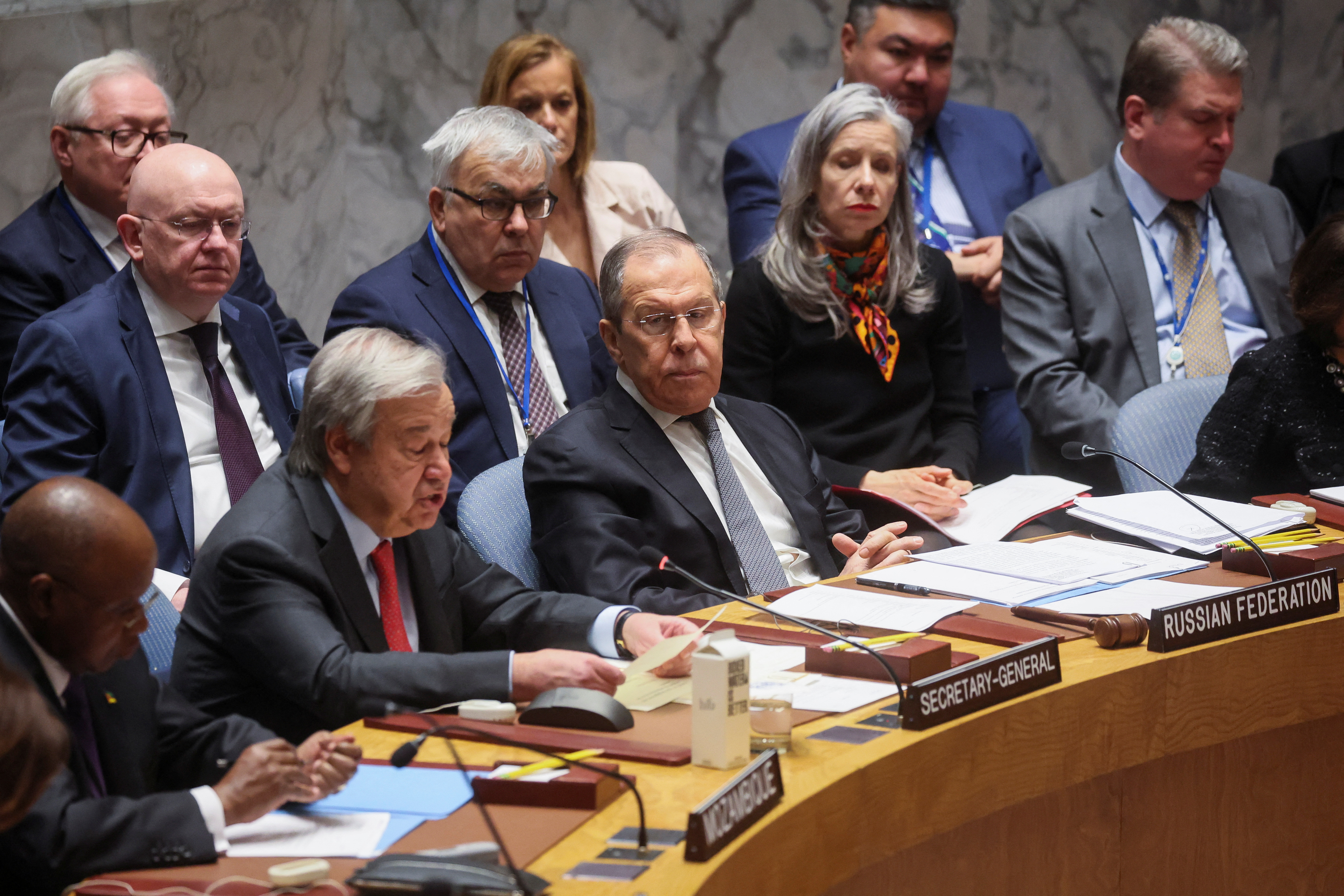 Guterres durante su intervención (REUTERS/Brendan McDermid)