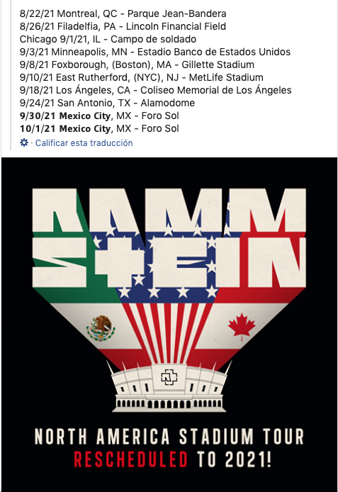 Rammstein ya tiene fechas para sus conciertos en México - Infobae