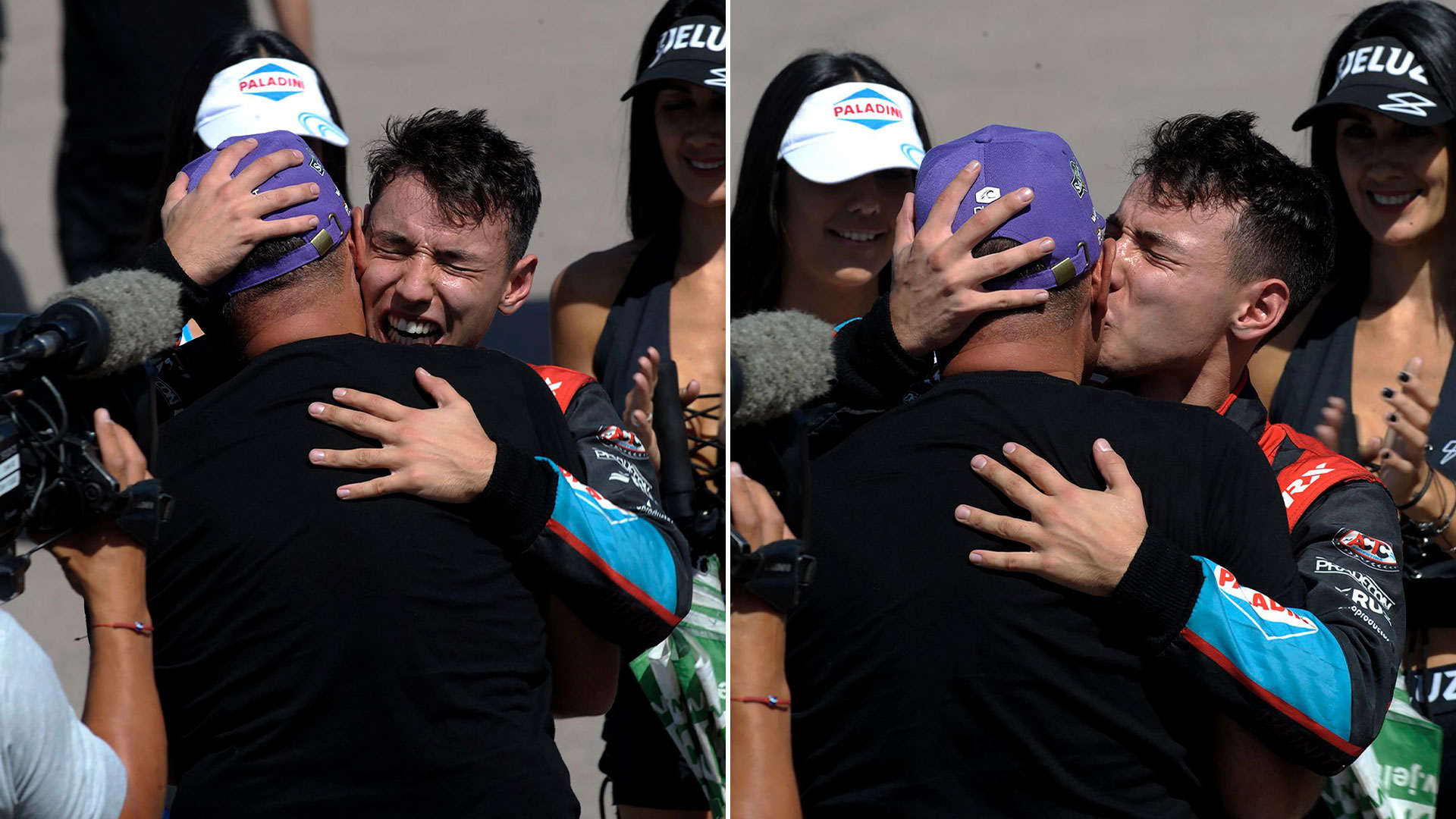 El emotivo abrazo entre Diego y José Ciantini (Crédito: @actcargentina)