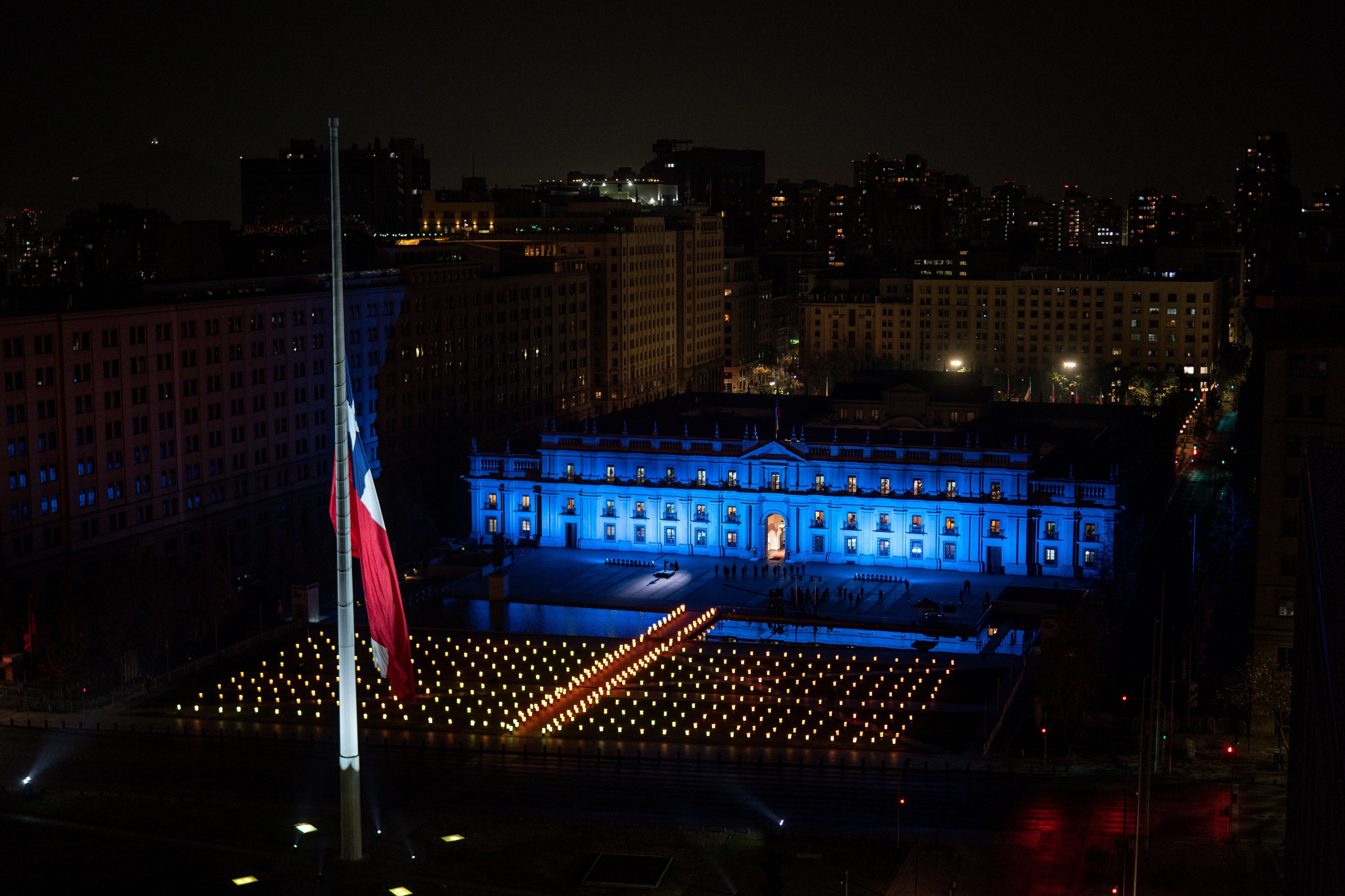 El Palacio de la Moneda, en Santiago de Chile