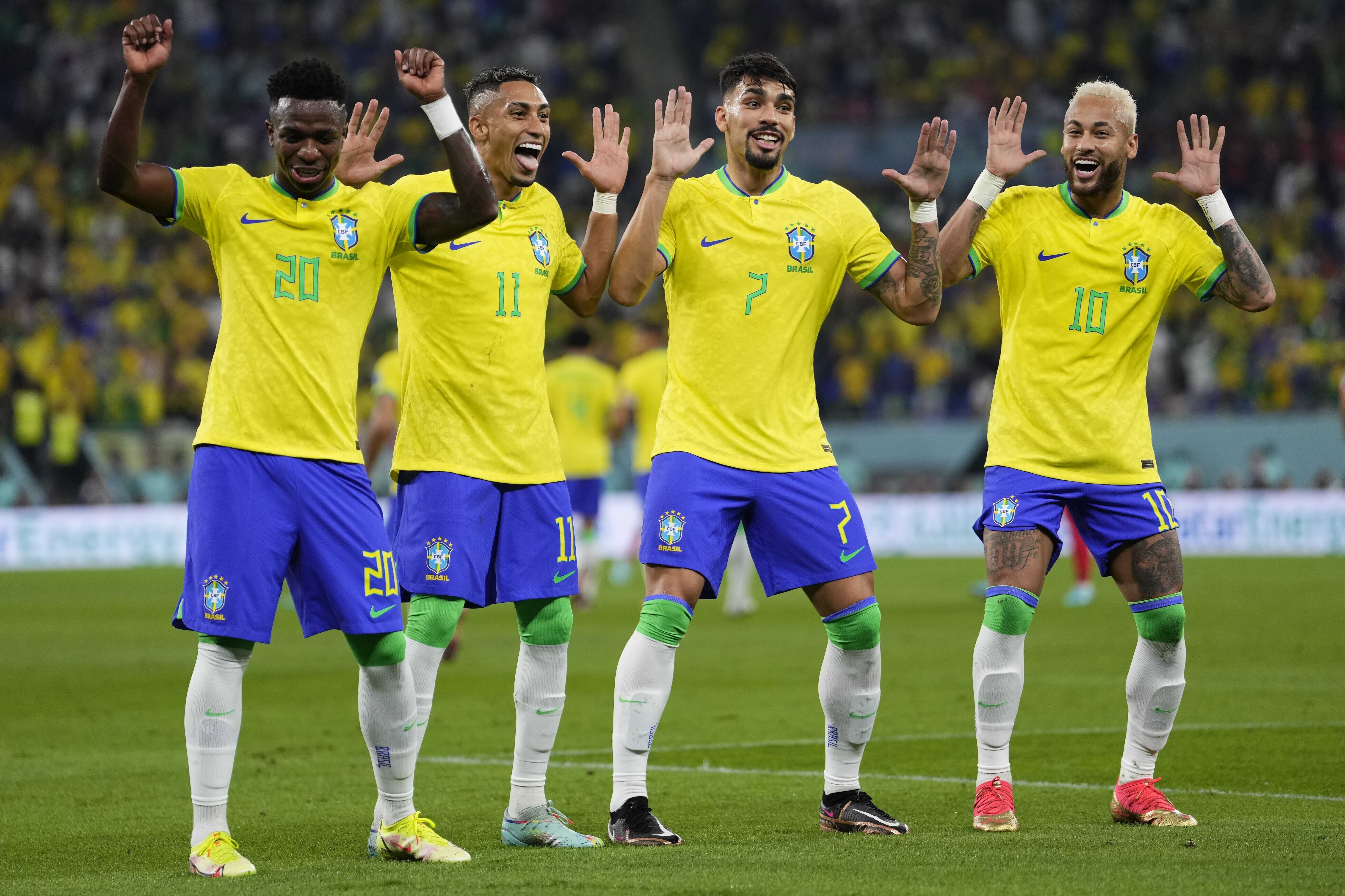 Brasil goleó a Corea del Sur y enfrentará a Croacia en cuartos de final (Foto: AP/Manu Fernández)