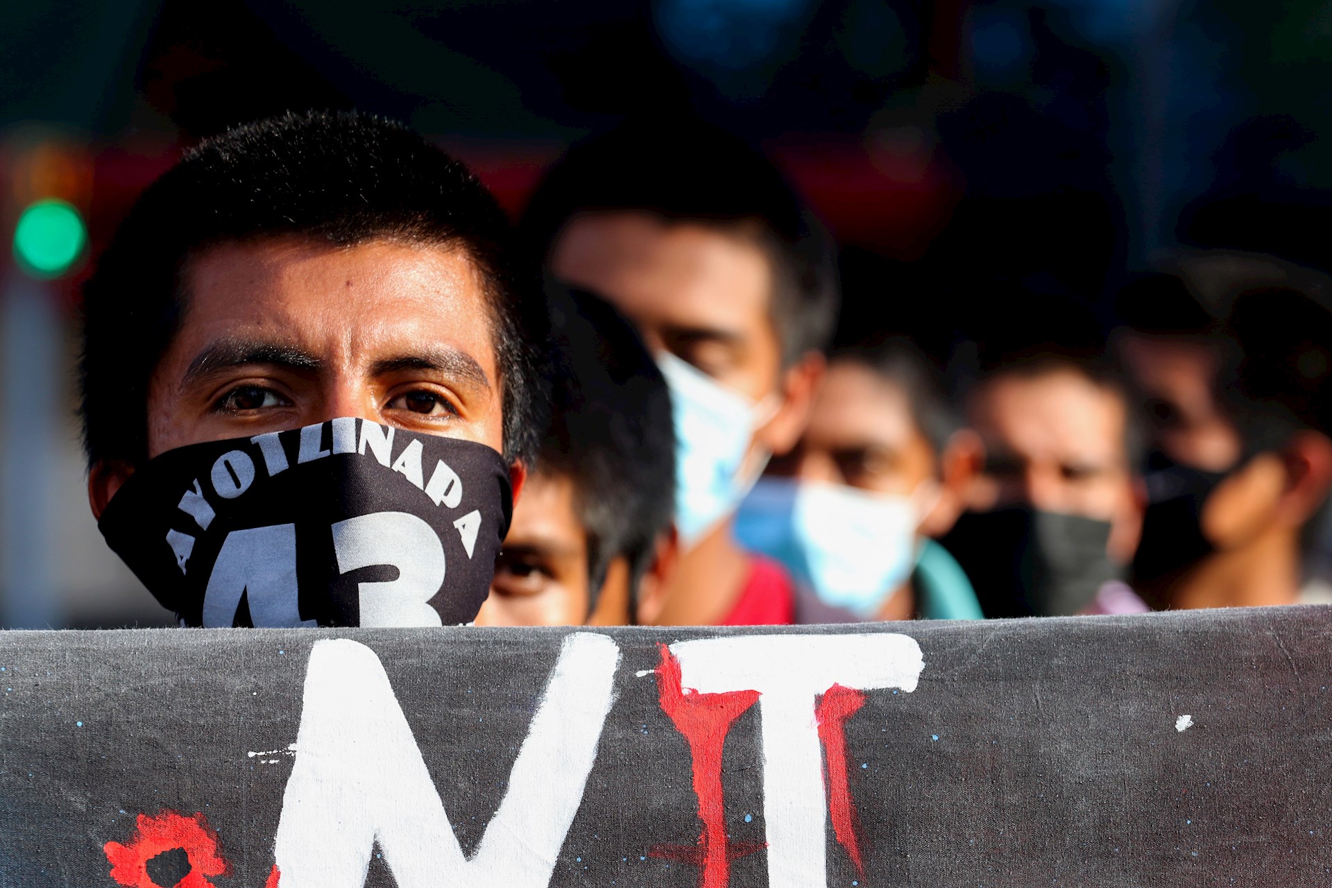 Manifestación 43 Ayotzinapa 6 años (Foto: EFE)