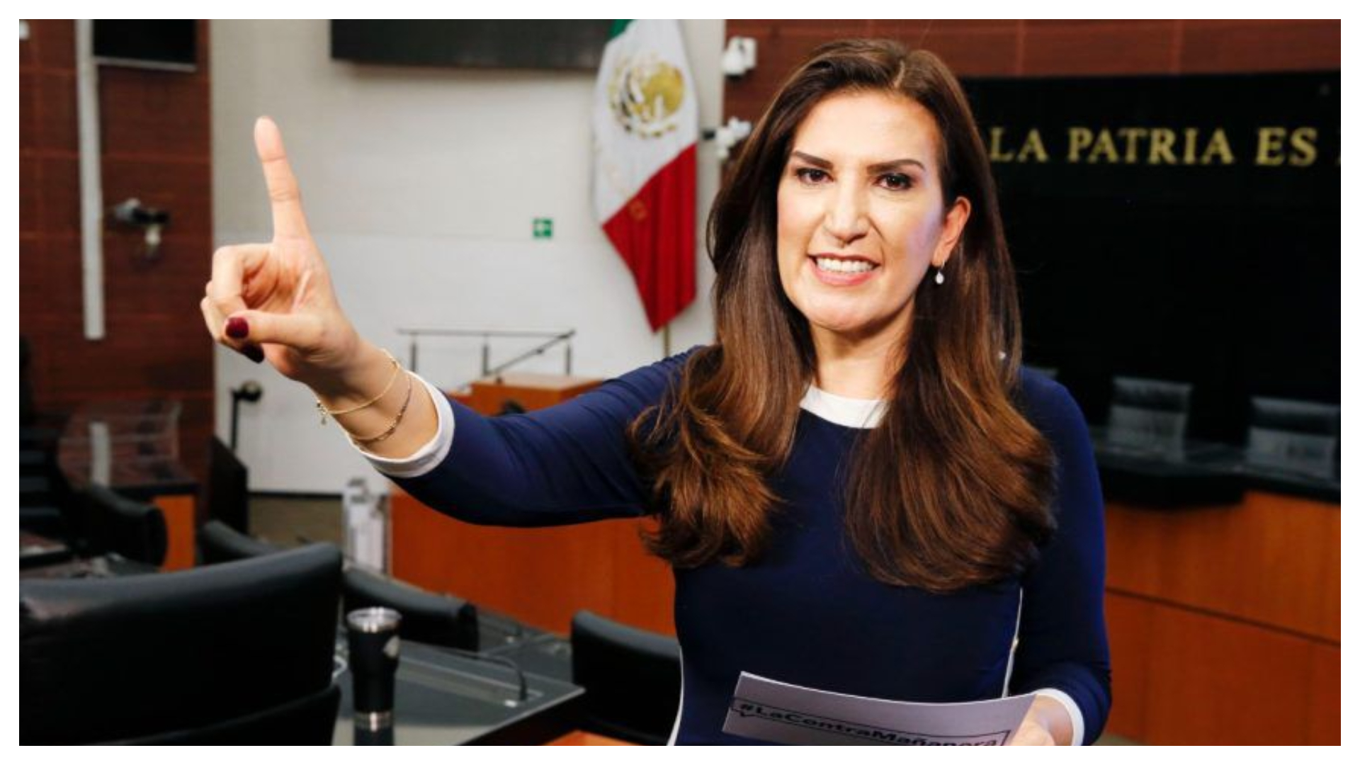 Senator Kenia López Rabadán raised her hand to be the candidate of the opposition alliance in CDMX