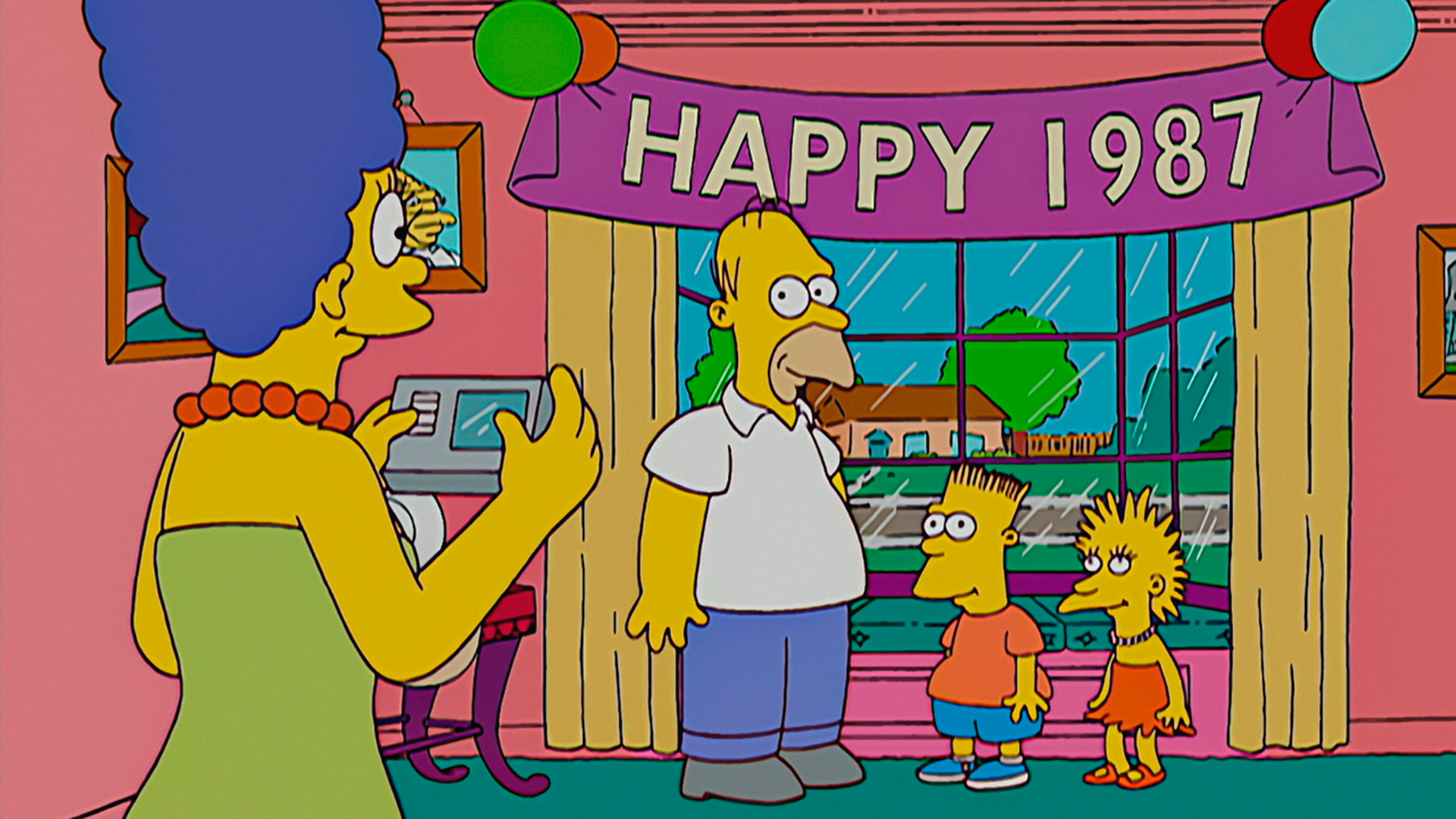 De esta manera lucían los miembros de los Simpsons en los cortos que aprecían en el Tracey Ullman Show