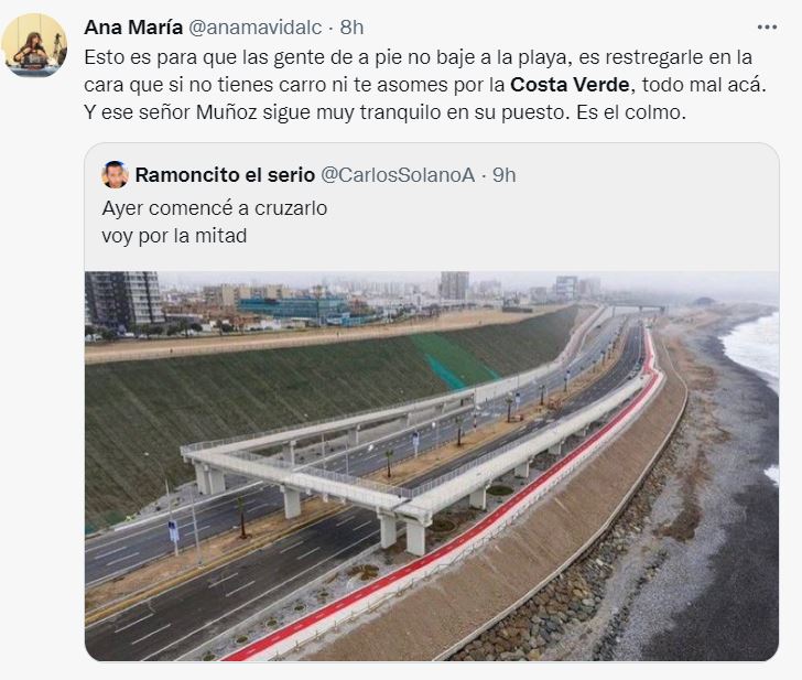 Jorge Muñoz: Estas son las críticas que recibió por el puente peatonal de  458 metros de extensión - Infobae