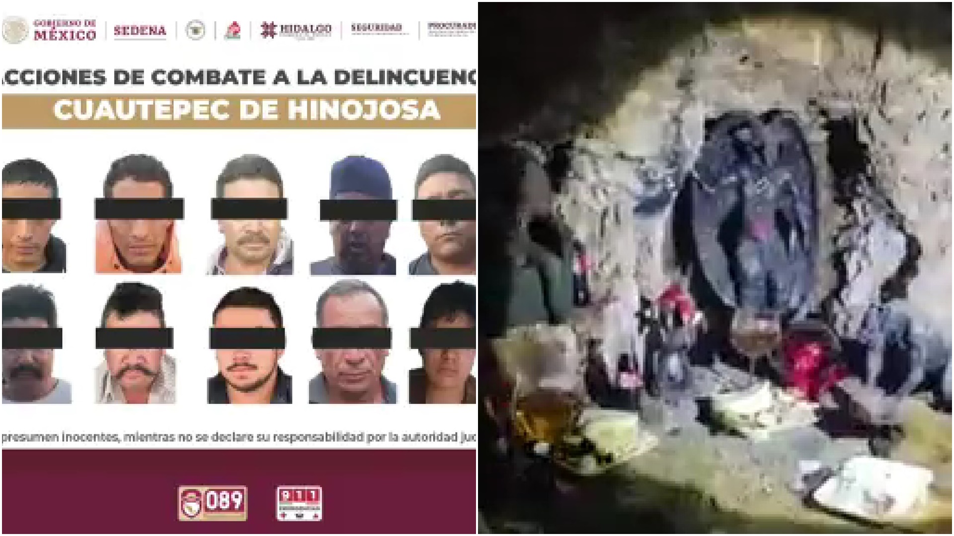 Hallaron Altares De Satanás Y De La Santa Muerte En Túnel Usado Para El