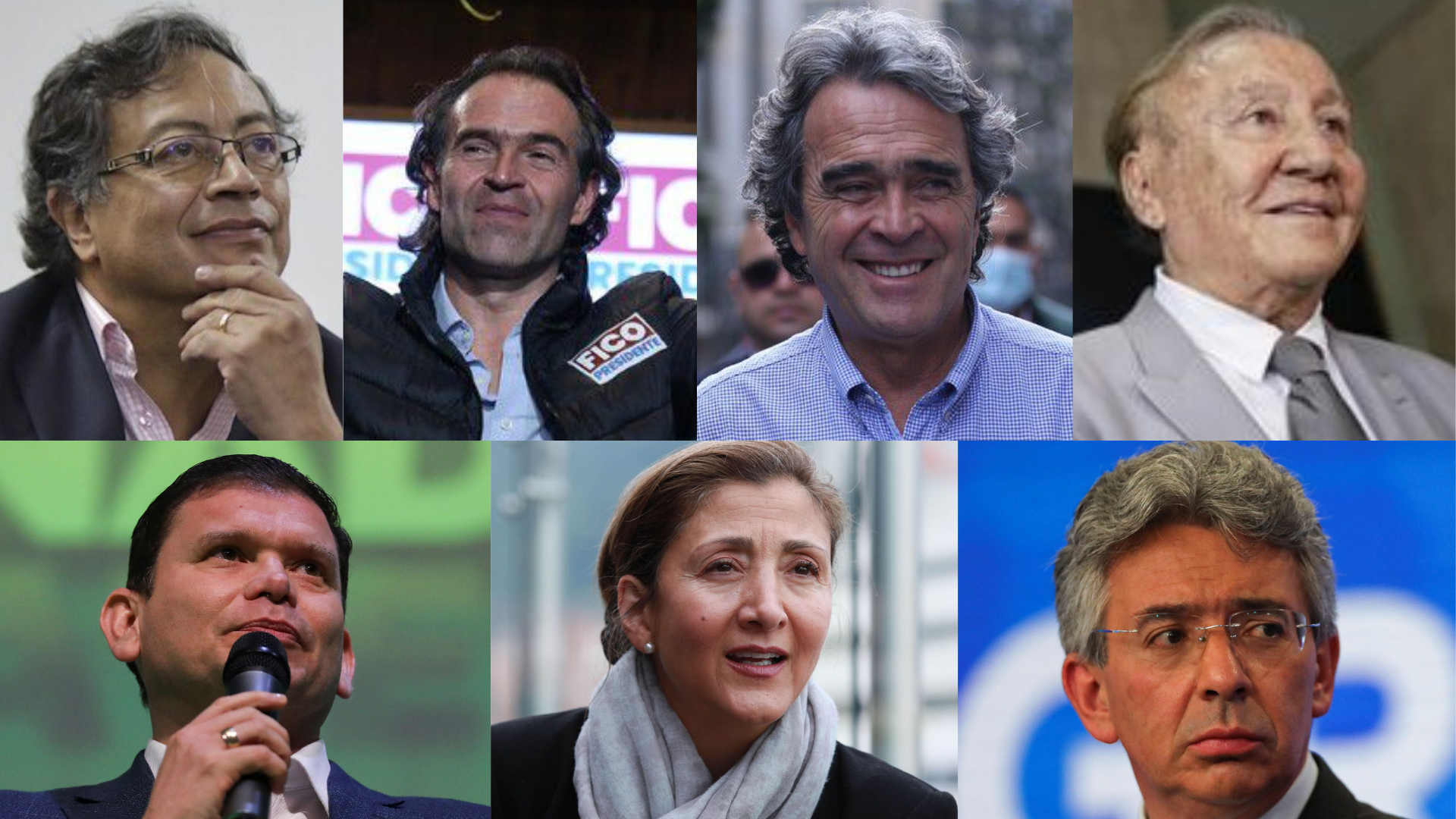 Candidatos presidenciales a 15 días de las elecciones. Fotos: Colprensa y REUTERS
