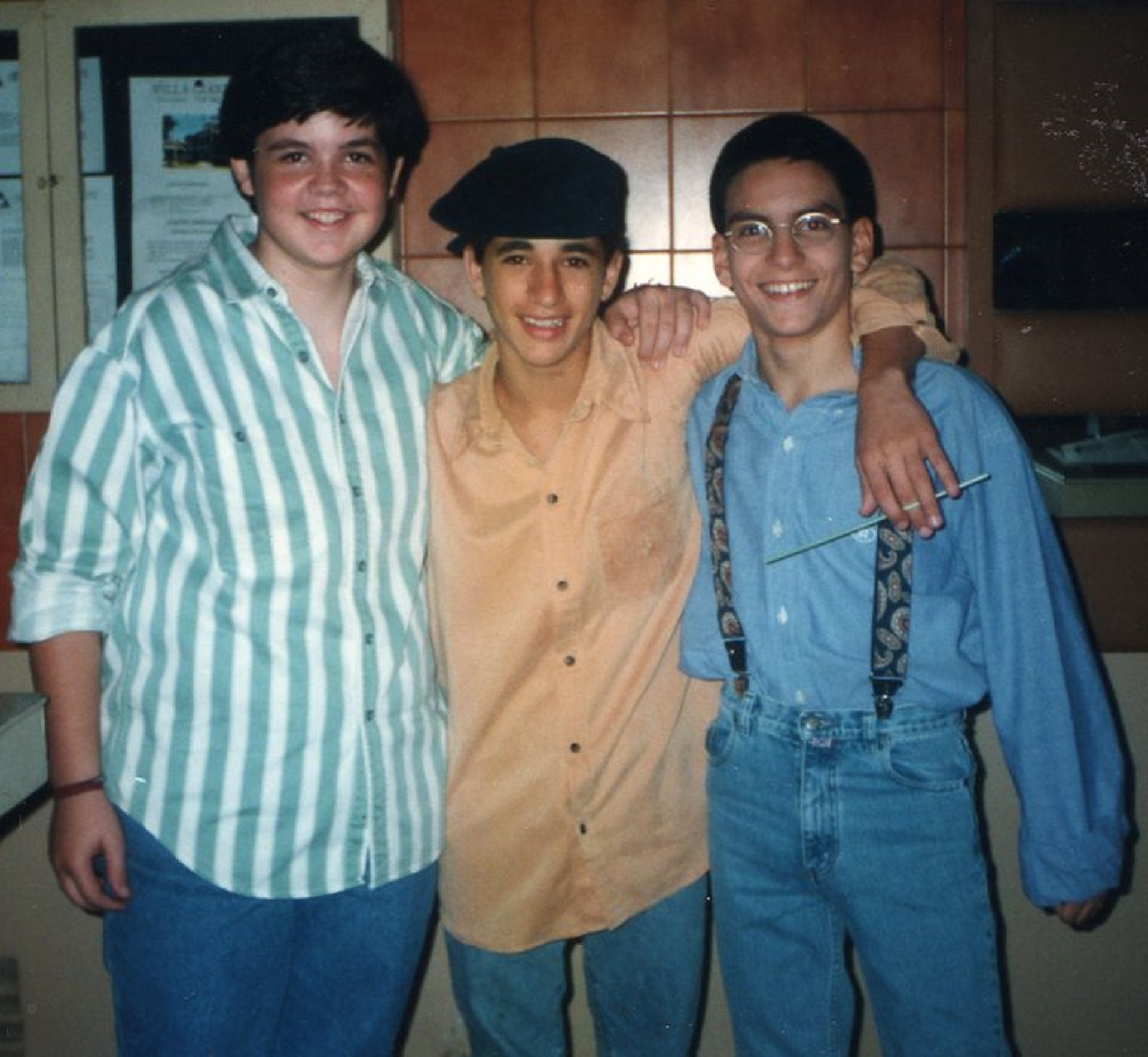 Carlos Pedevilla (Coco) junto a Ezequiel Castaño (Mosca) y Guillermo Santa Cruz (Guille)