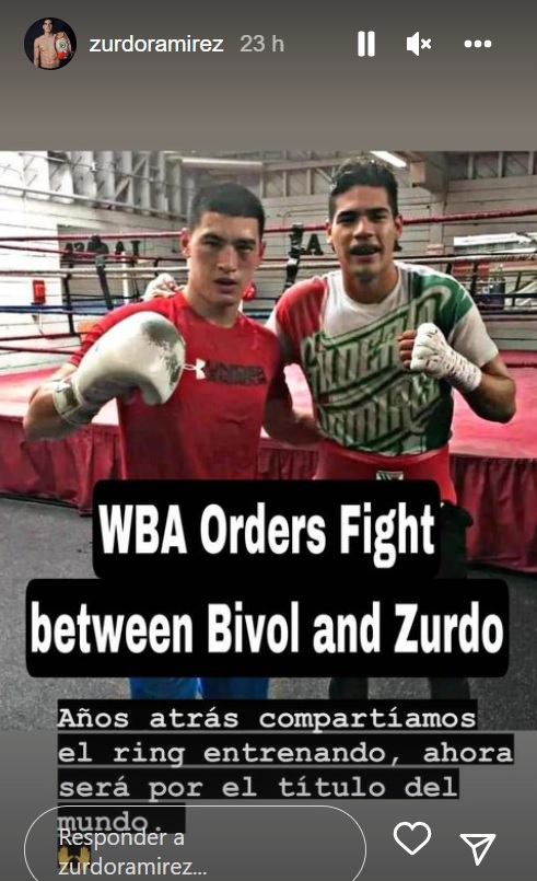 Zurdo Ramírez y Dmitry Bivol llegaron a realizar sesiones de sparring en años previos (Foto: Instagram/@zurdoramirez)