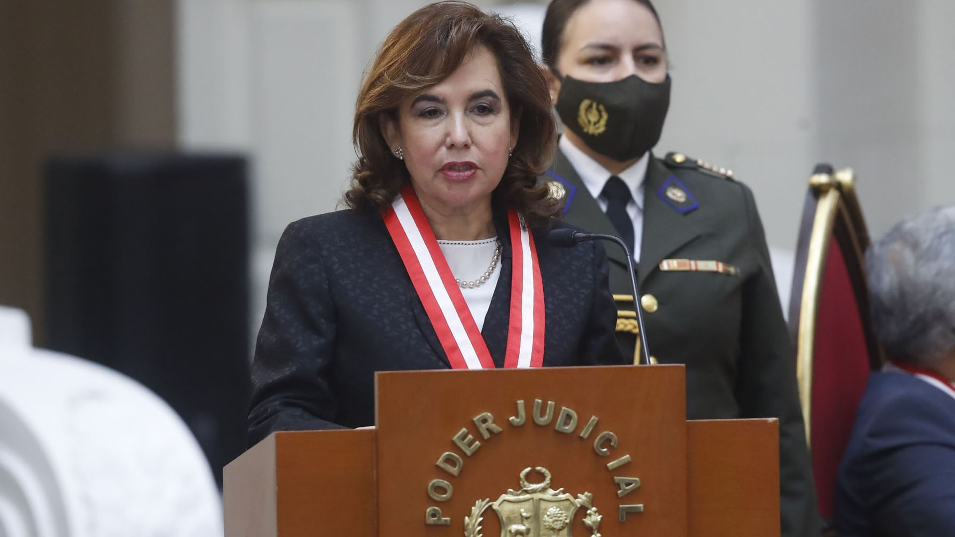 Elvia Barrios, presidenta del Poder Judicial. (Andina)