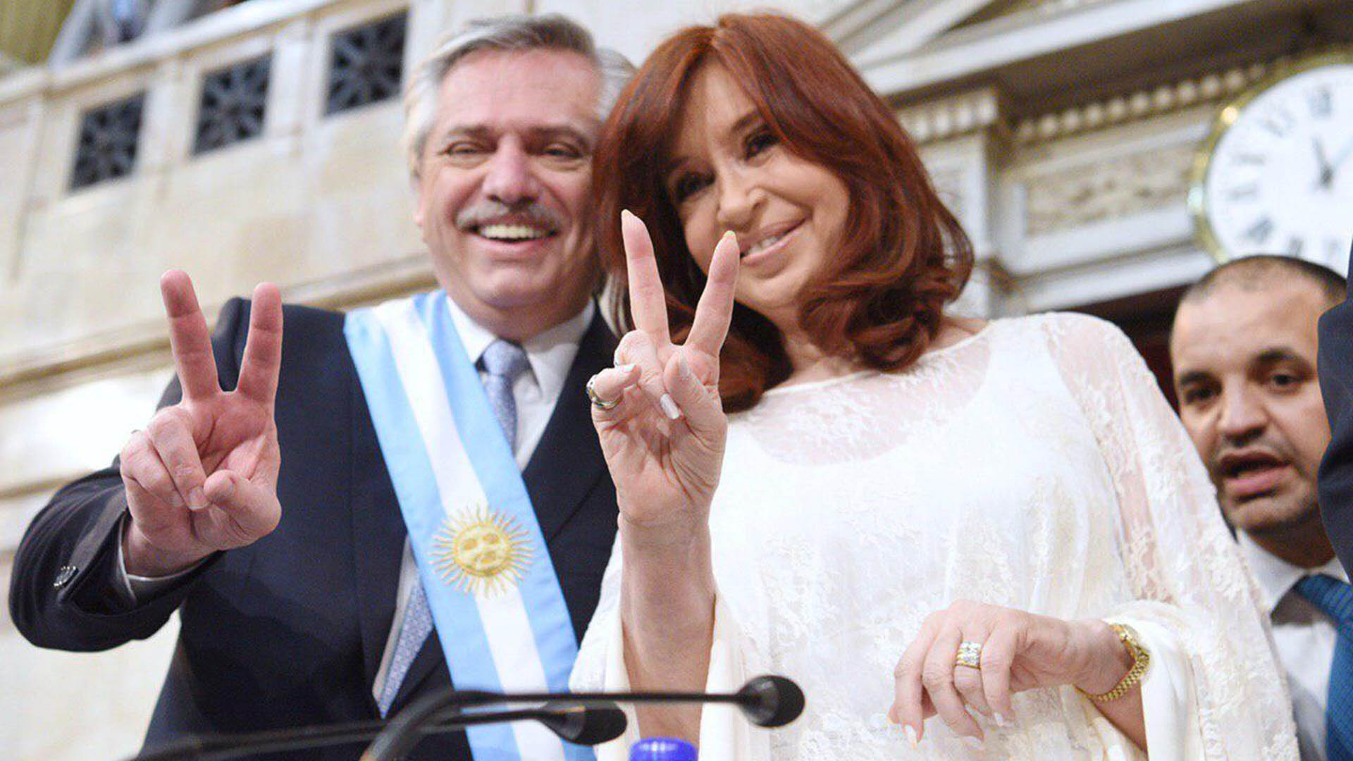 Otros tiempos. El 10 de diciembre de 2019, Alberto Fernández y Cristina Kirchner. Cuando todo eran sueños y proyectos.