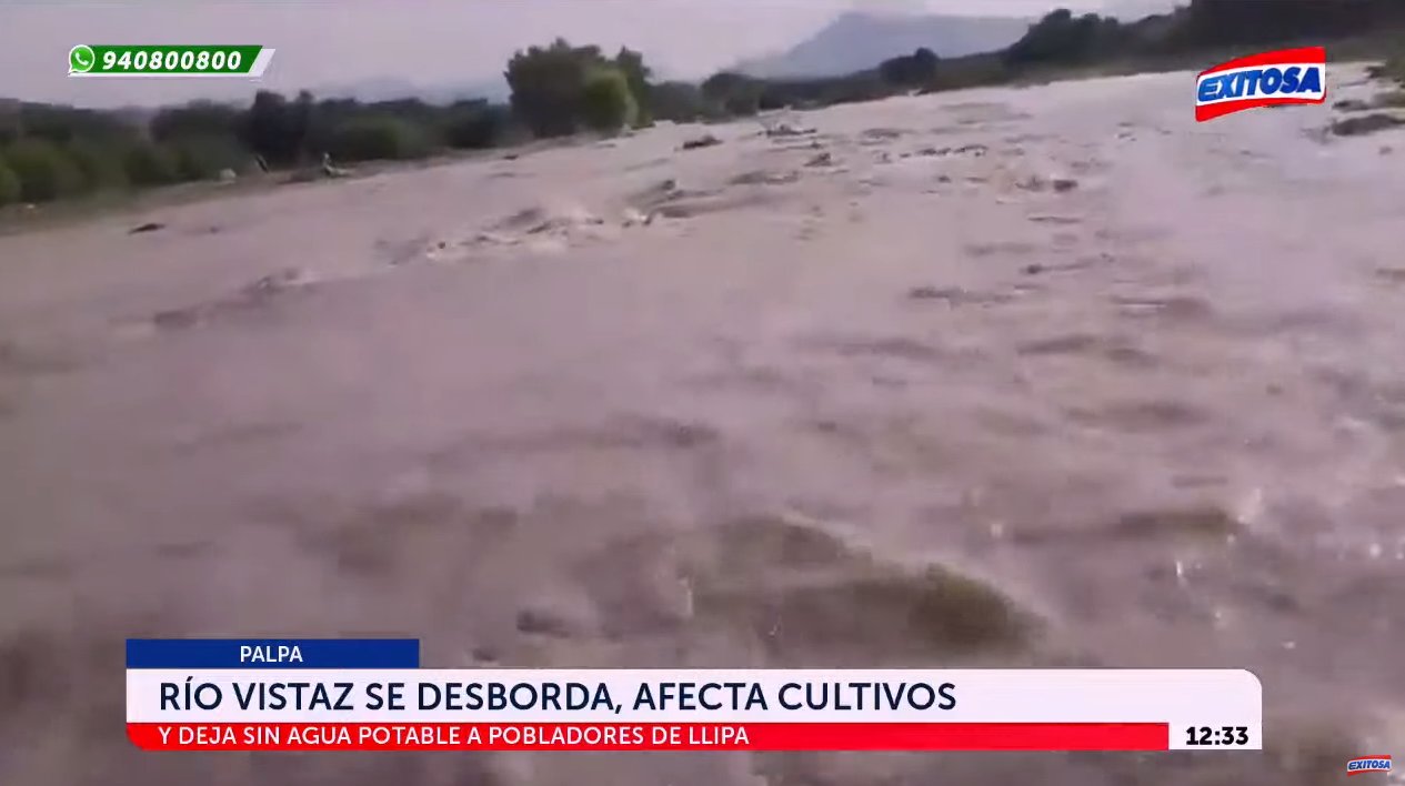 Río Palpa afecta a pobladores de Ica