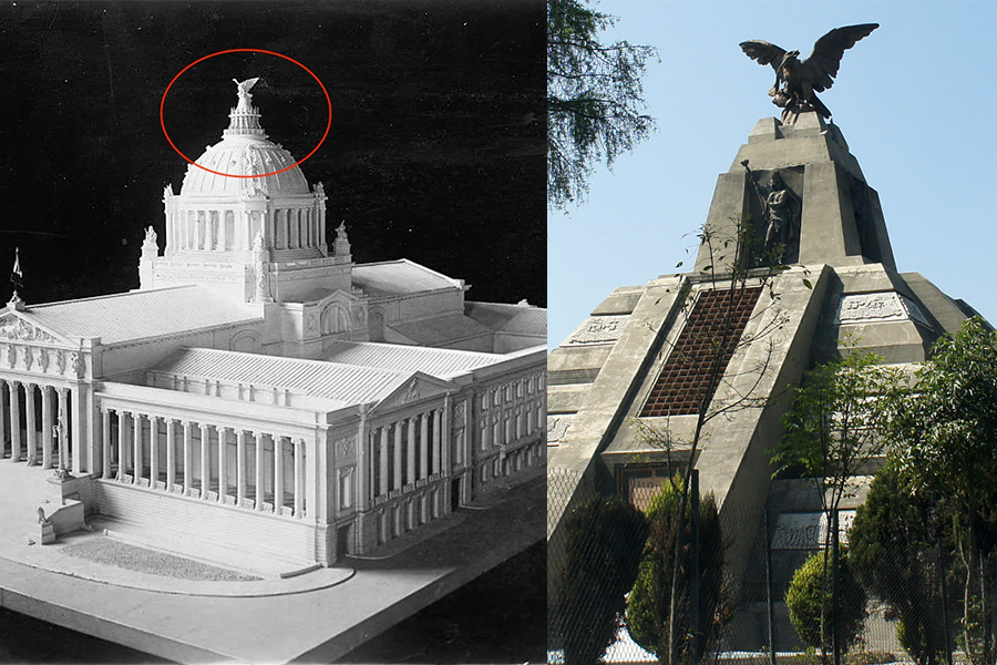Dónde se encuentran las esculturas rescatadas del Palacio Legislativo que  quería construir Porfirio Díaz - Infobae