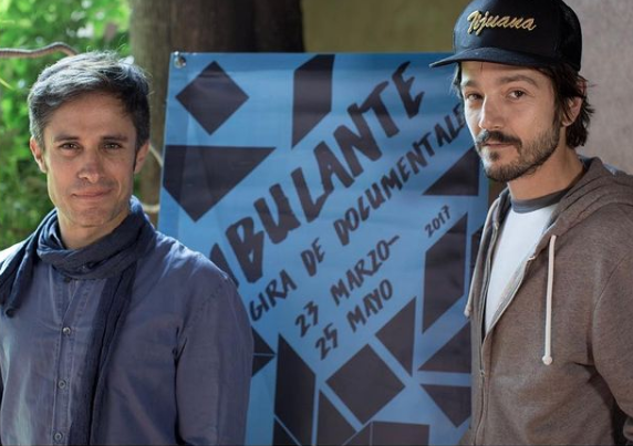 Diego Luna y Gale García promocionando ambulante en 2017 Foto: Instagram/ @diegoluna