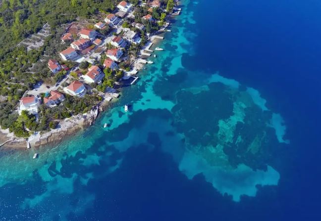 El islote se encuentra sumergido unos 4 o 5 metros bajo el mar Universidad de Zadar)