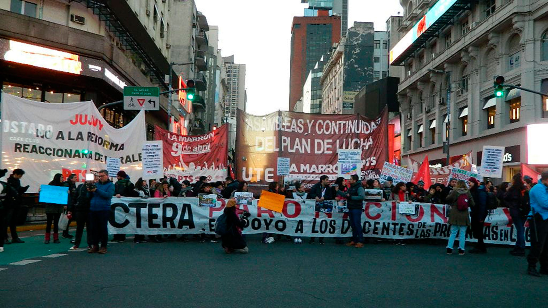 Los docentes nucleados en Ctera que ya se movilizaron la semana pasada por la situación de Jujuy