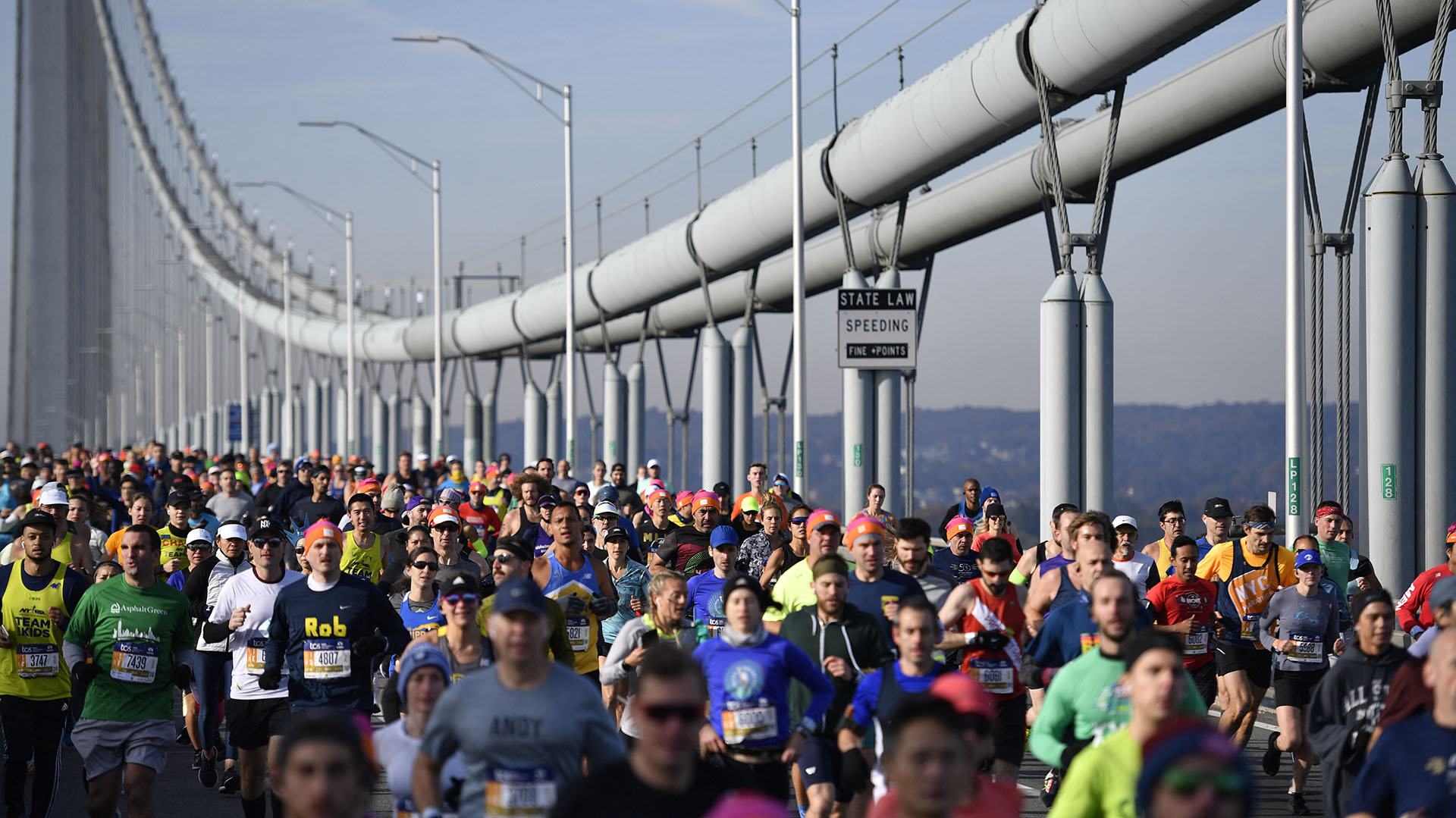 Frente a las cancelaciones, muchos runners optaron por participar en carreras virtuales (Photo by ANGELA  WEISS / AFP)