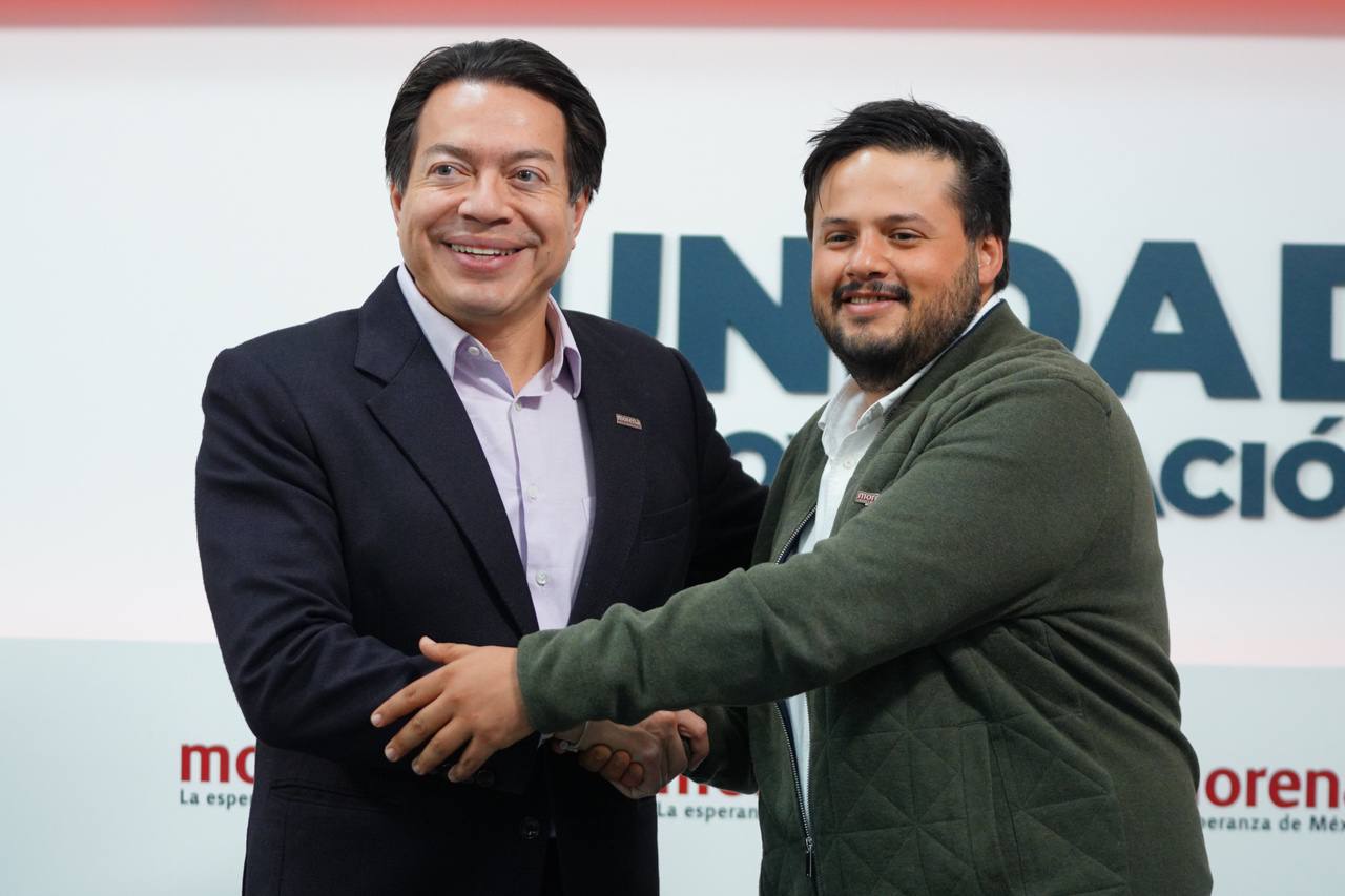 Morena Mario Delgado, líder nacional de Morena, se ha destacado por sus constantes giras junto a Claudia Sheinbaum y el líder capitalino del partido. (Twitter/@mario_delgado)
