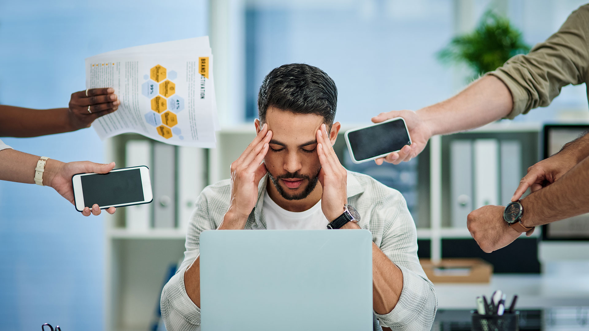 Burnout is a particular type of work-related stress, a state of physical or emotional exhaustion that also involves a lack of sense of accomplishment and loss of personal identity (Getty Images)