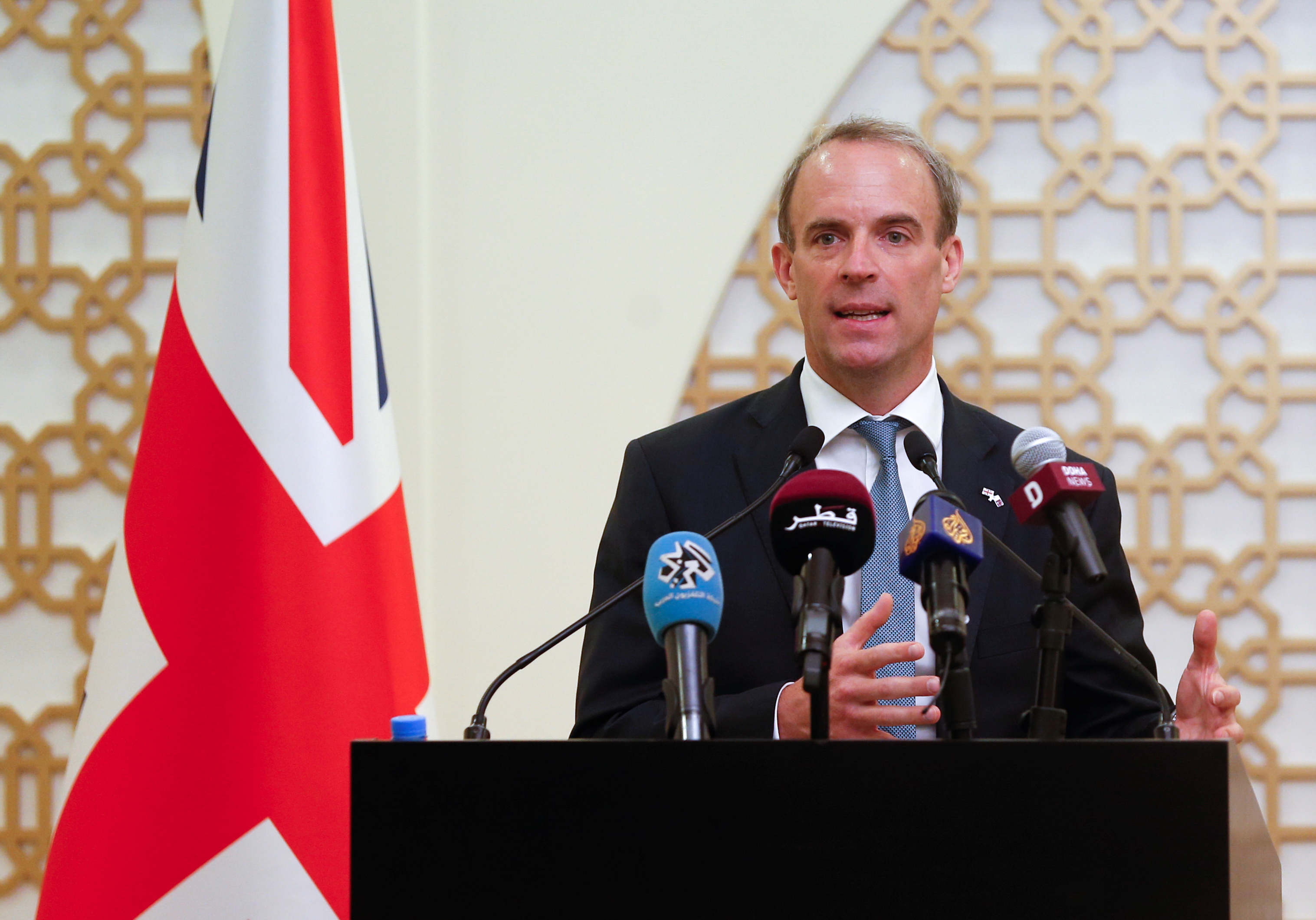 Dominic Raab, ministro de Exteriores del Reino Unido (REUTERS/Hamad l Mohammed)