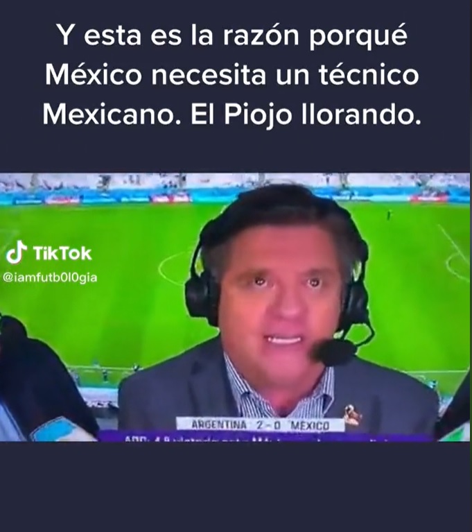 Miguel Herrera lloró por la derrota de México contra Argentina (Tik Tok/ @iamfutb0l0gia)