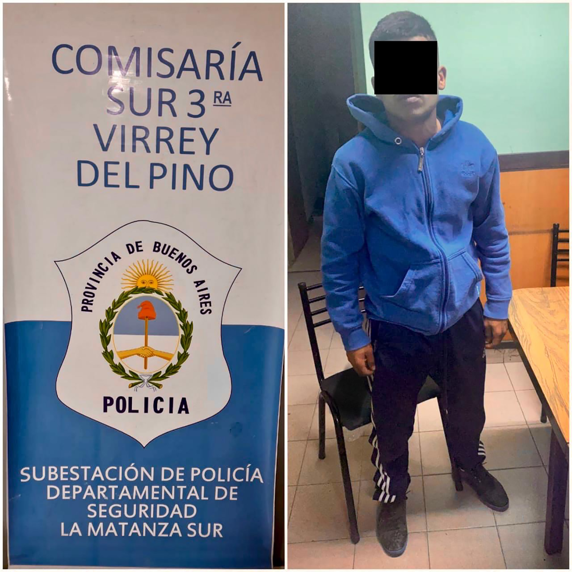 "Tomy", el menor detenido.