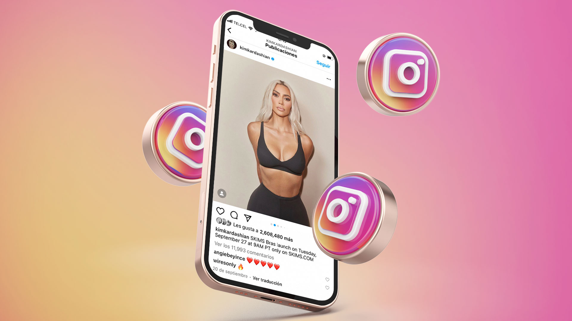 Kim Kardashian es una de las influencers que se consolidó gracias a Instagram. (Infobae)