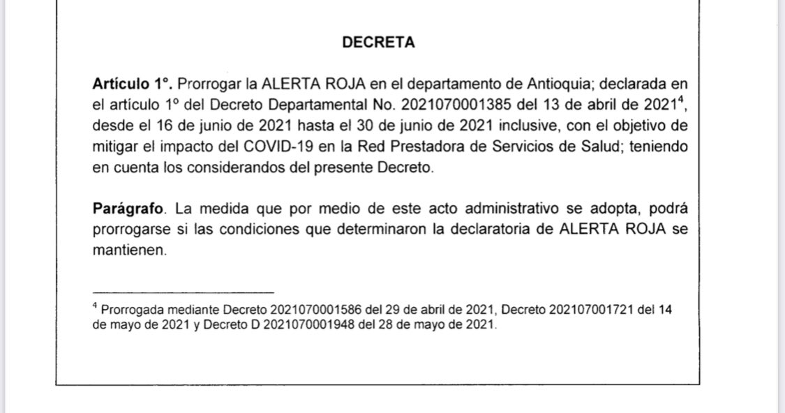 Gobernación de Antioquia extendió la alerta roja hospitalaria.