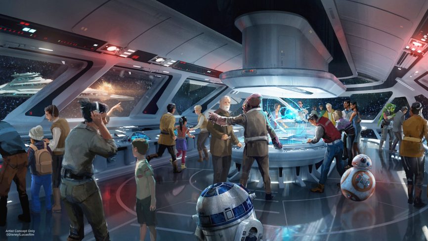 Concepto artístico de Star Wars: Galactic Starcruiser (Foto: Disney)