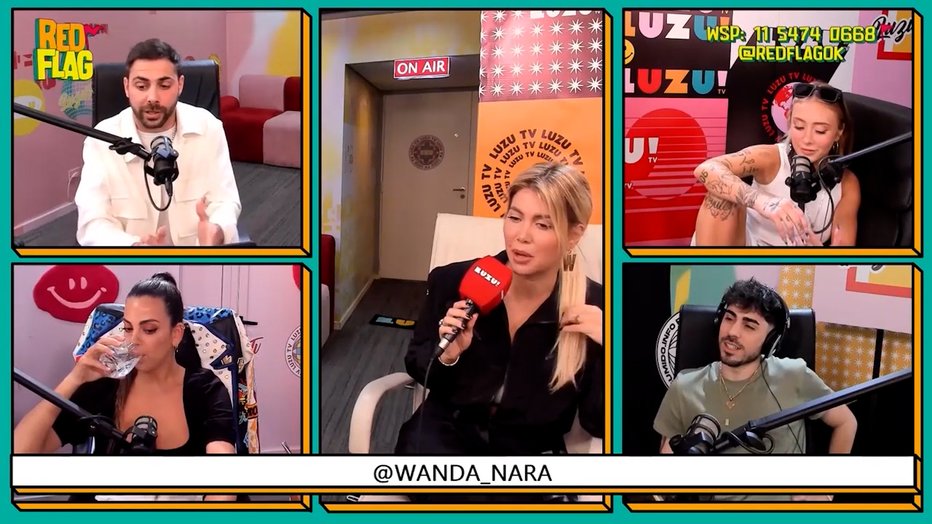 Wanda Nara fue entrevistada en el programa Red Flag, conducido por Grego Rossello