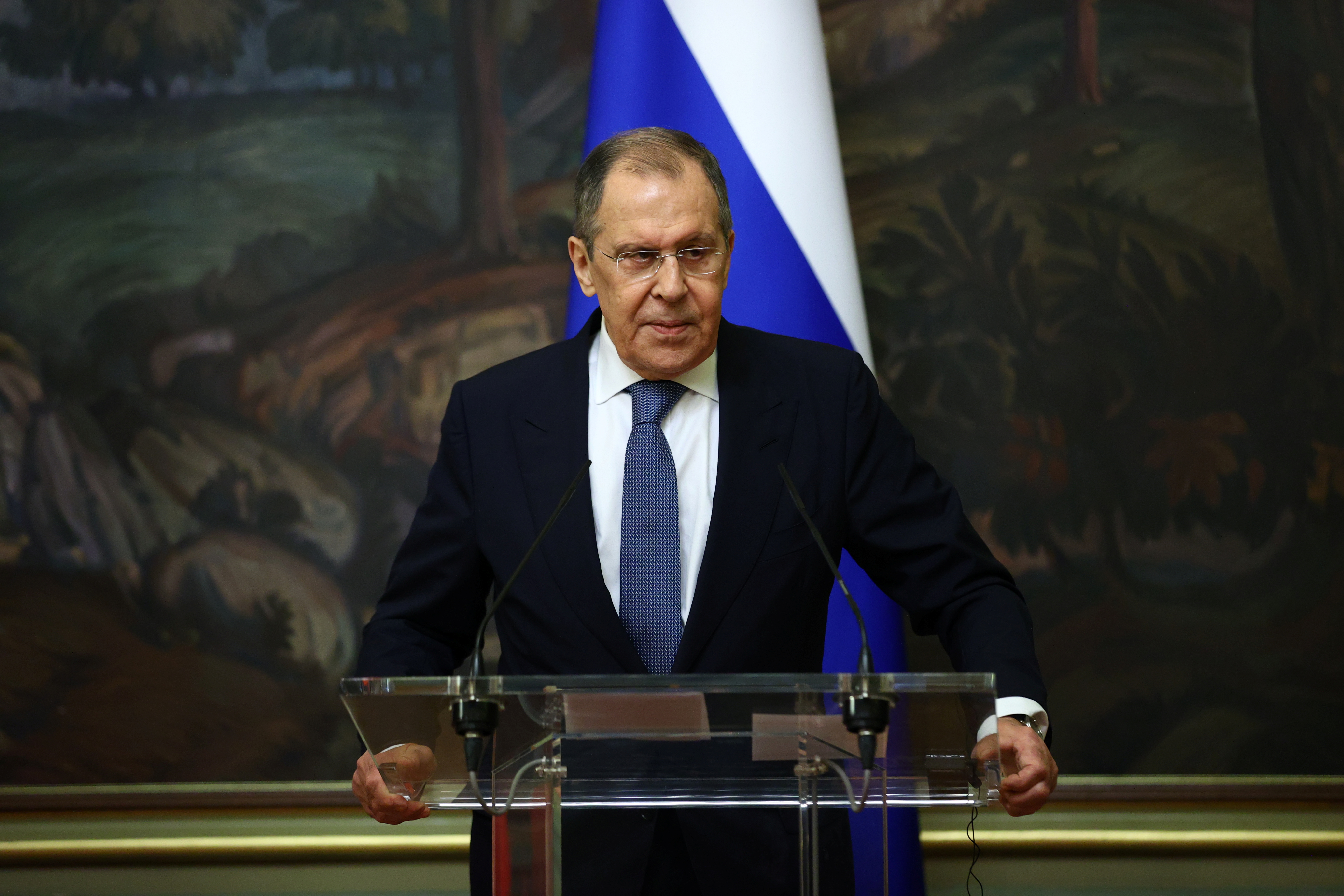 El ministro ruso de Exteriores, Sergei Lavrov. Russian Foreign Ministry/Handout via REUTERS