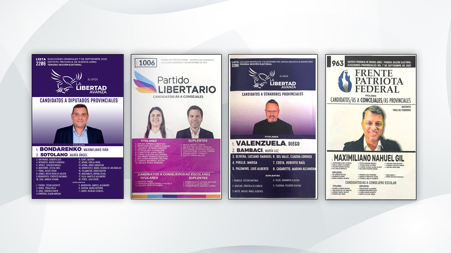 Presentaron las boletas de las elecciones bonaerenses, pero todavía no están oficializadas