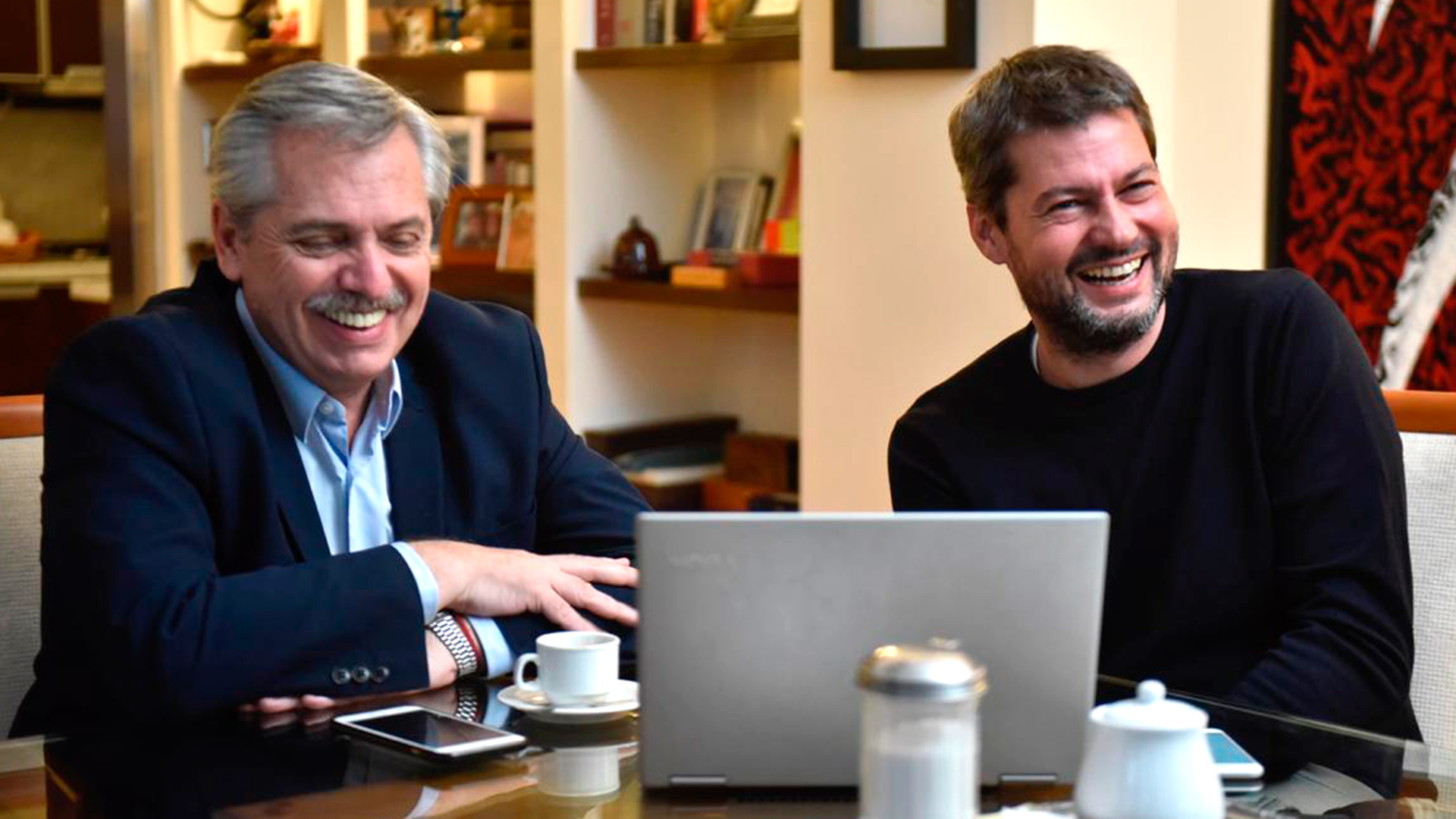 Alberto Fernández y Matías Lammens. El ministro de Turismo es uno de los pocos sobrevivientes del primer gabinete del Frente de Todos