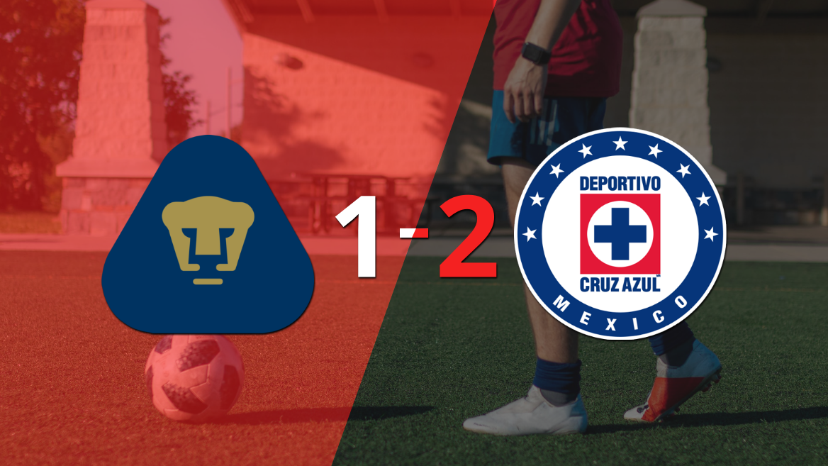 Cruz Azul gana de visitante 2-1 a Pumas UNAM