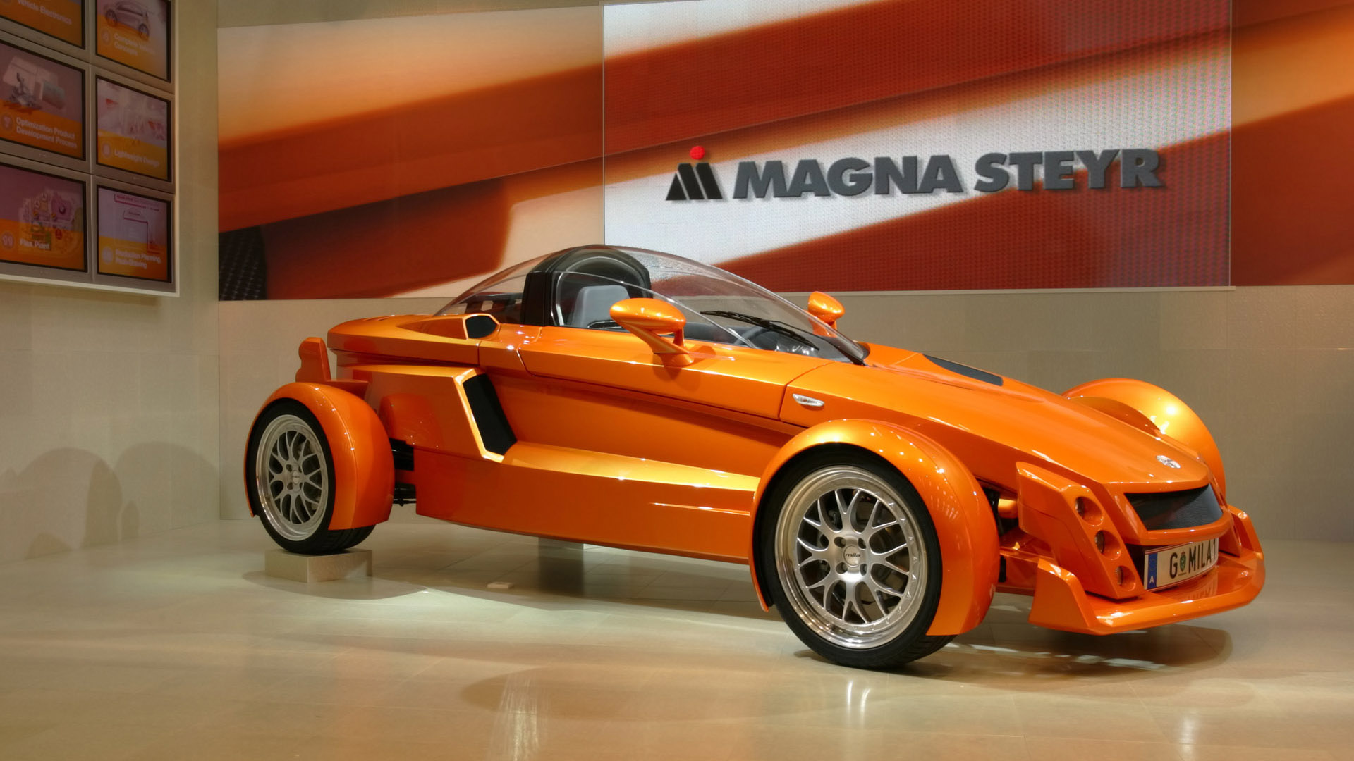 El Magna Steyr Mila Concept fue el primer prototipo de marca propia, construido para mostrar los desarrollos propios de Magna Steyr y la capacidad de construir concept cars para todas las marcas
