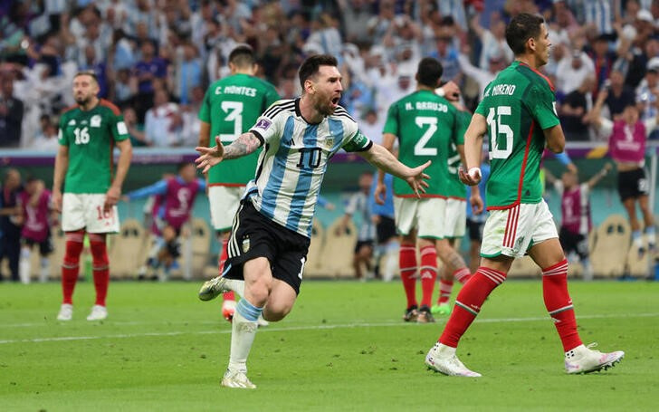El gol de Lionel Messi ante México fue un punto de inflexión para la Argentina en el Mundial (REUTERS/Pedro Nunes)
