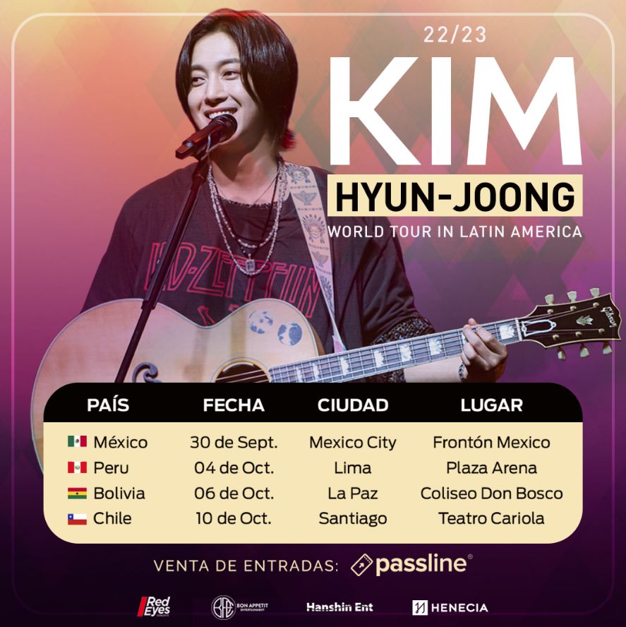Kim Hyun Joong, actor de ¿Boys over Flowers' hará conciertos en Latinoamérica e incluyó a Perú como parte de su gira.