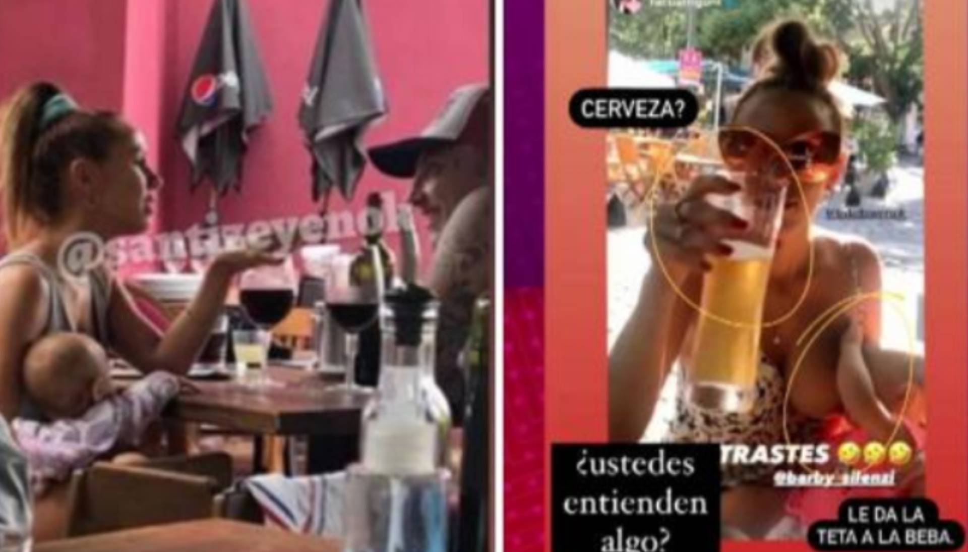 Barby Silenzi se defendió de las críticas por beber alcohol al amamantar a  su beba de ocho meses: “No me interesa lo que digan” - Infobae