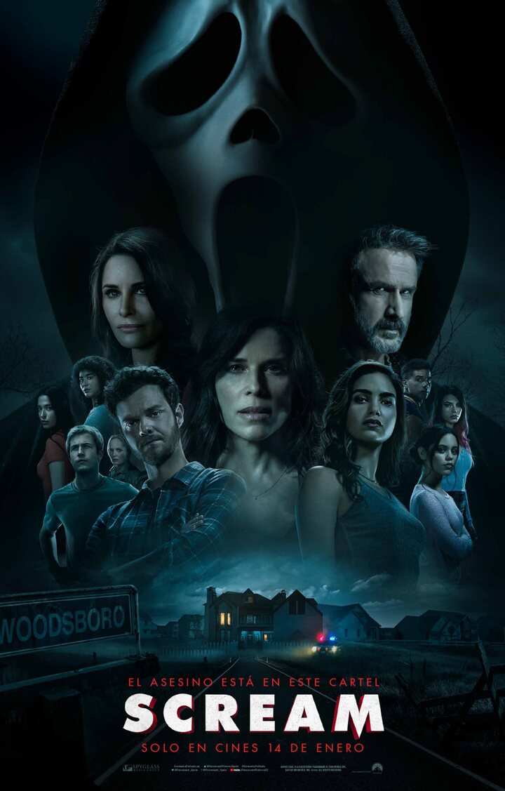Póster oficial de la película "Scream 5". (Paramount Pictures)